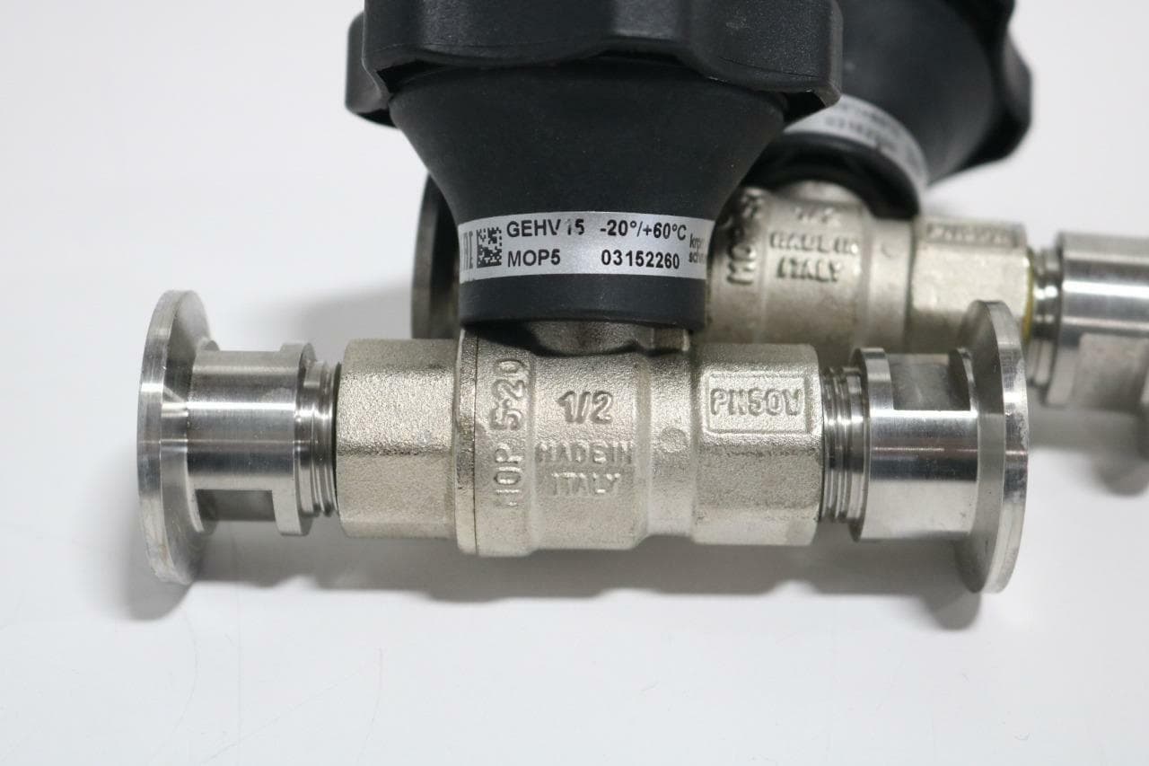 Kromschroder GEHV 15 Lot of 2 Flow Adjusting Valves 1/2"NPT DN15