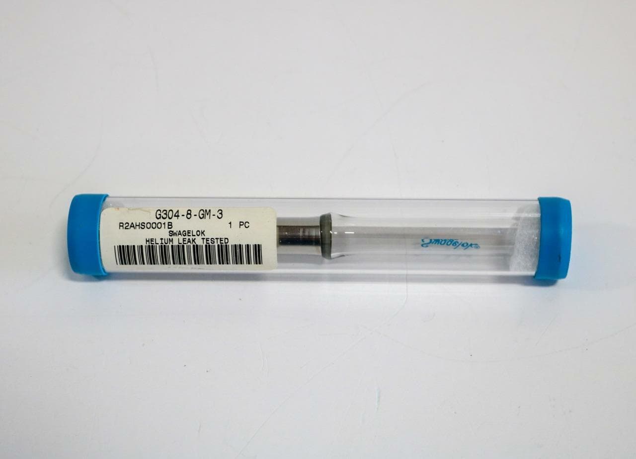 Swagelok G304-8-GM-3 1/2" SS tube Fused to 1/2" Pyrex Tube , 6" Long