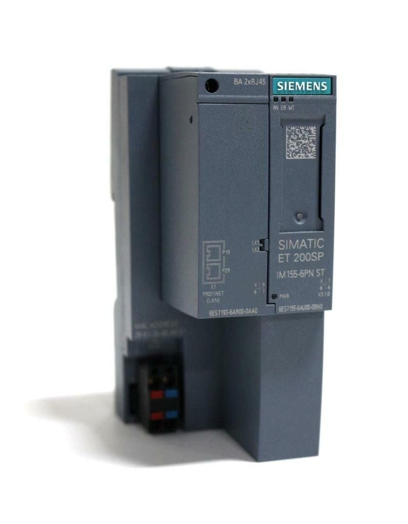 Siemens 6ES7155-6AU00-0BN0 Interface Module w/ 6ES7193-6AR00-0AA0 BusAdapter