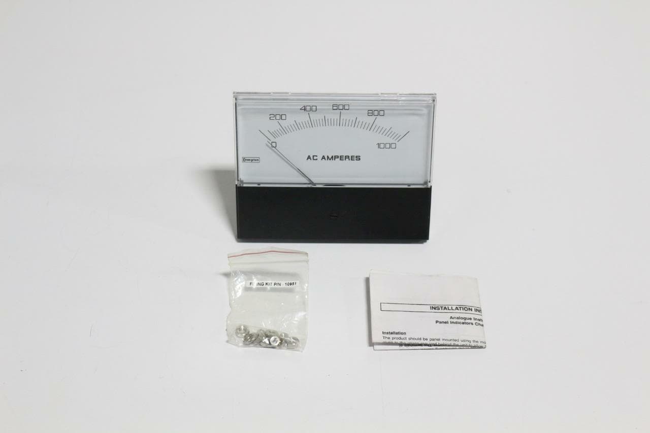 Crompton Instruments 364-02A-A-LS-SS-C6 Panel Meter 0-1000 Amps AC