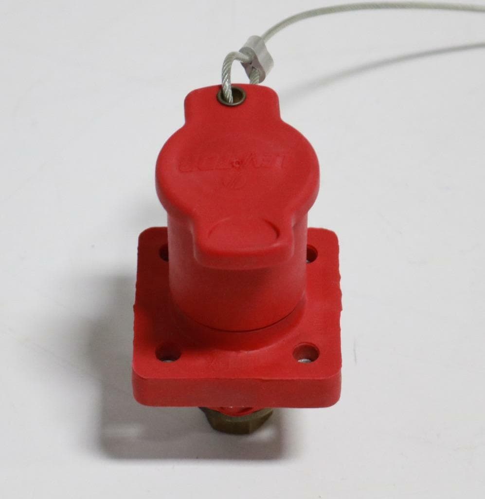 Leviton 16R24-U Red Cam-Type Panel Mount Receptacle w/Cap, 600V, 400A