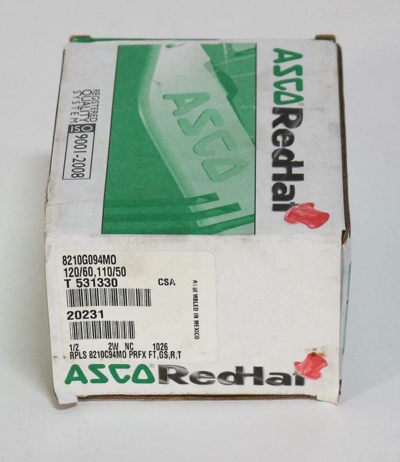 Asco Redhat 8210G094M0 2-Way, 2-Position, Normally Closed 1/2 Solenoid Valve