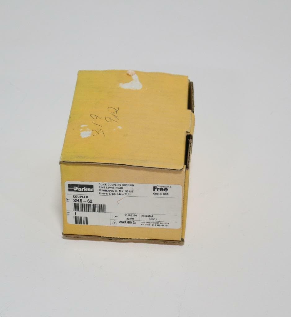 Parker Quick Coupling Division SH6-62 Coupler