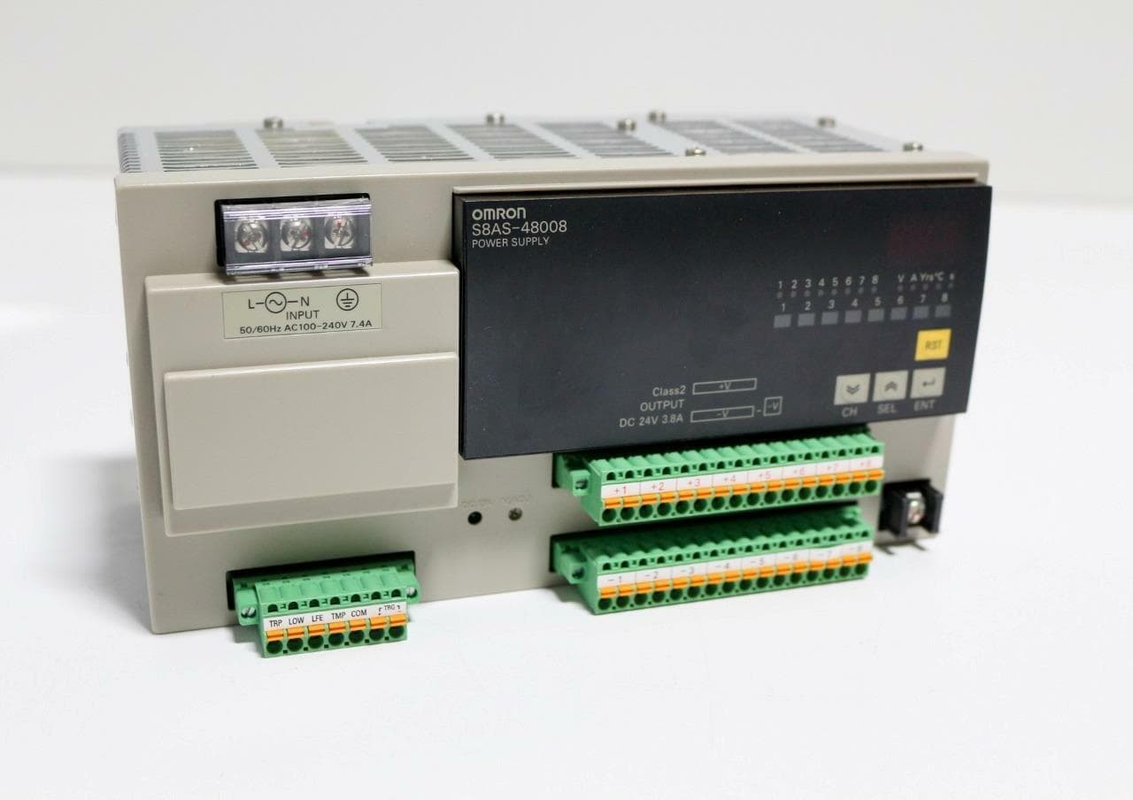 Omron S8AS-48008 Smart Power Supply 24VDC, 3.8A