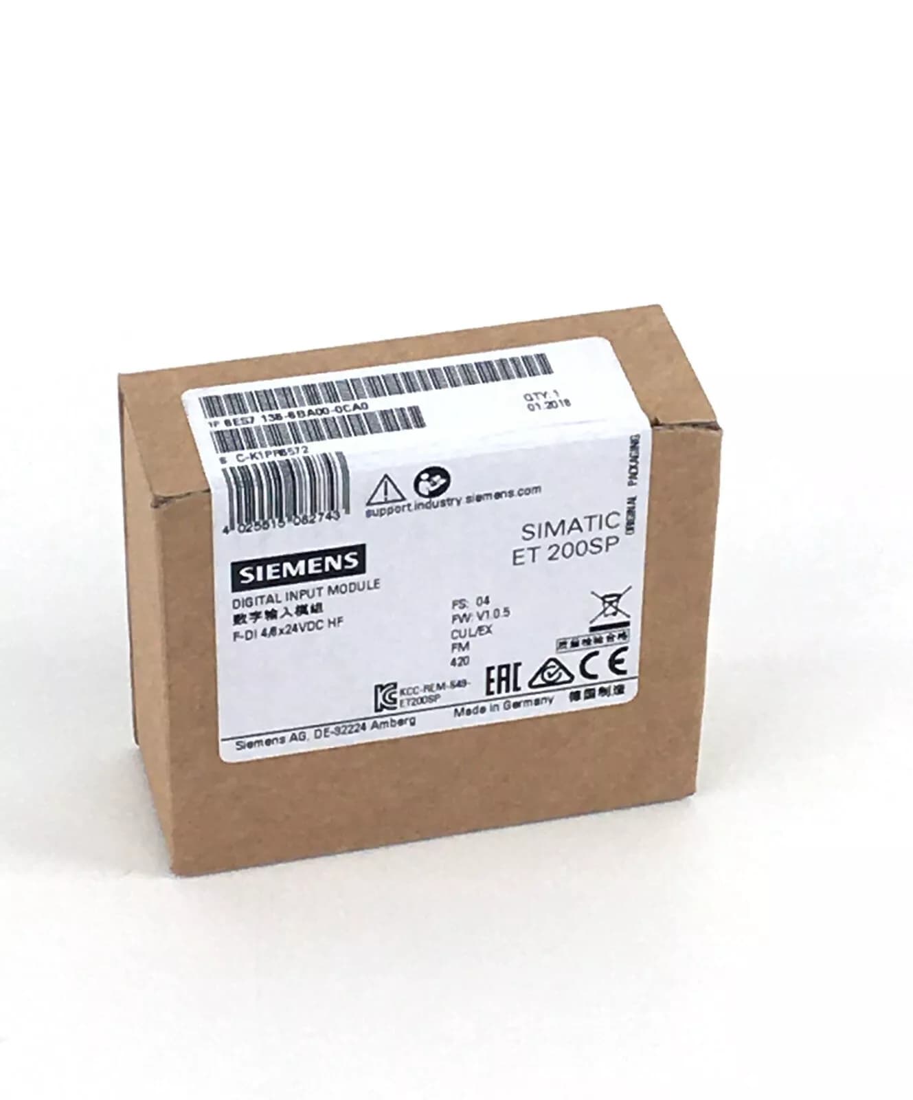 Siemens 6ES7136-6BA00-0CA0 SIMATIC DP Electronics Module, New Sealed Box