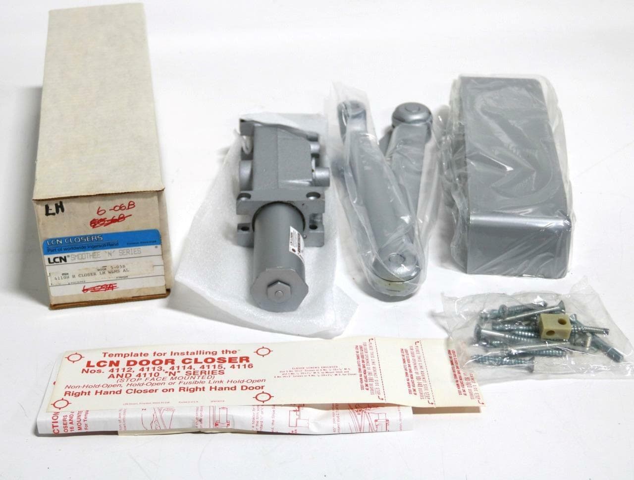 LCN 4110N H LH Heavy Duty Door Closer, Left Hand, Hold, Adjustable Spring