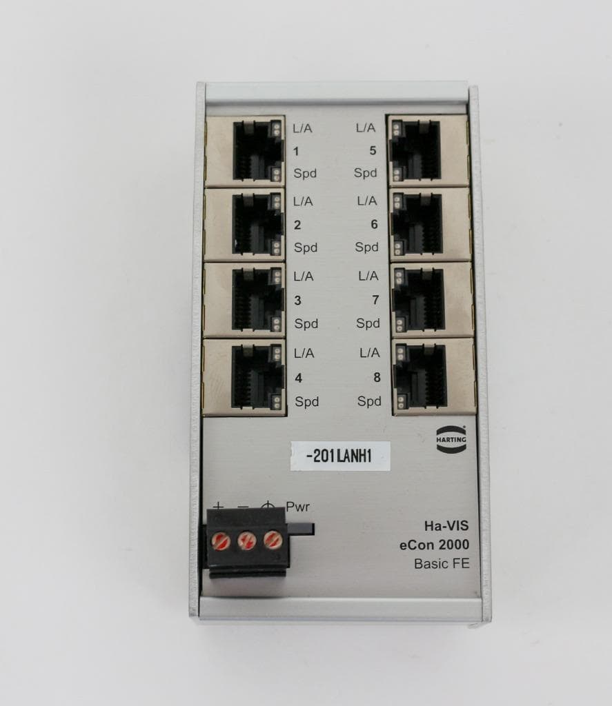 Harting Ha-Vis eCon 2080B-A Industrial Ethernet Switch 8 RJ45 Ports 24020080010