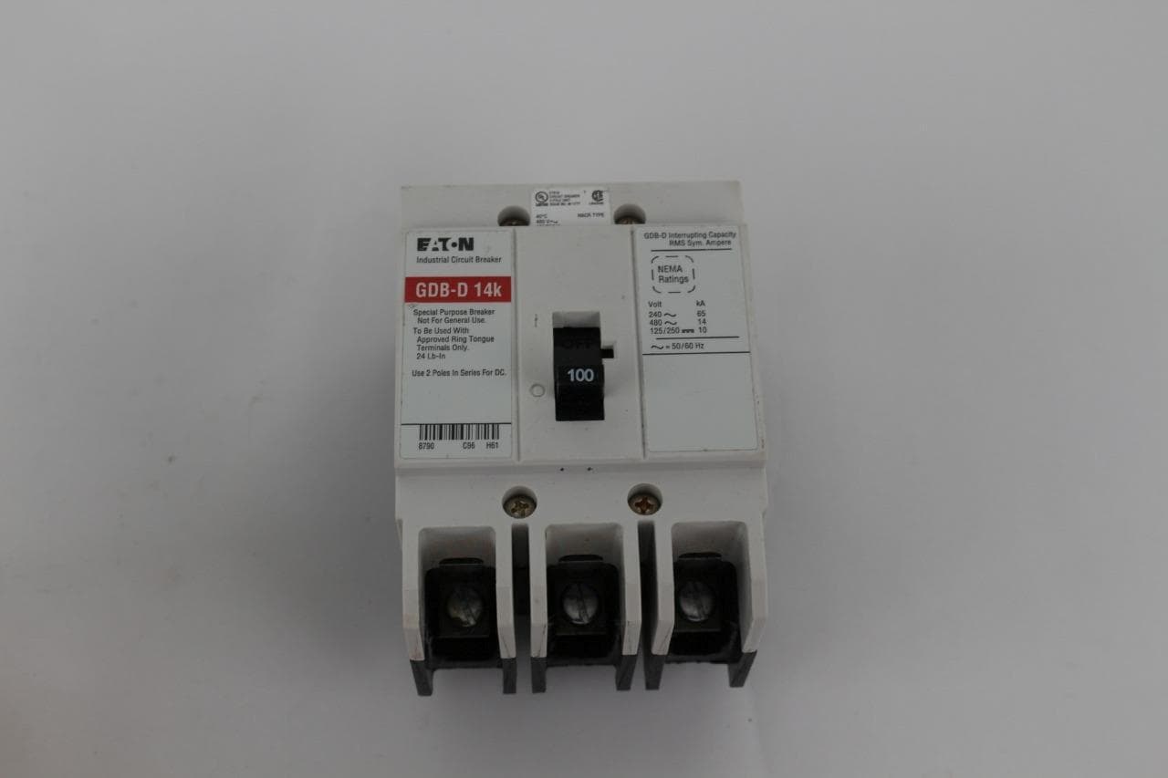 Eaton GDB-D14K 100 Amp Panel Board Circuit Breaker