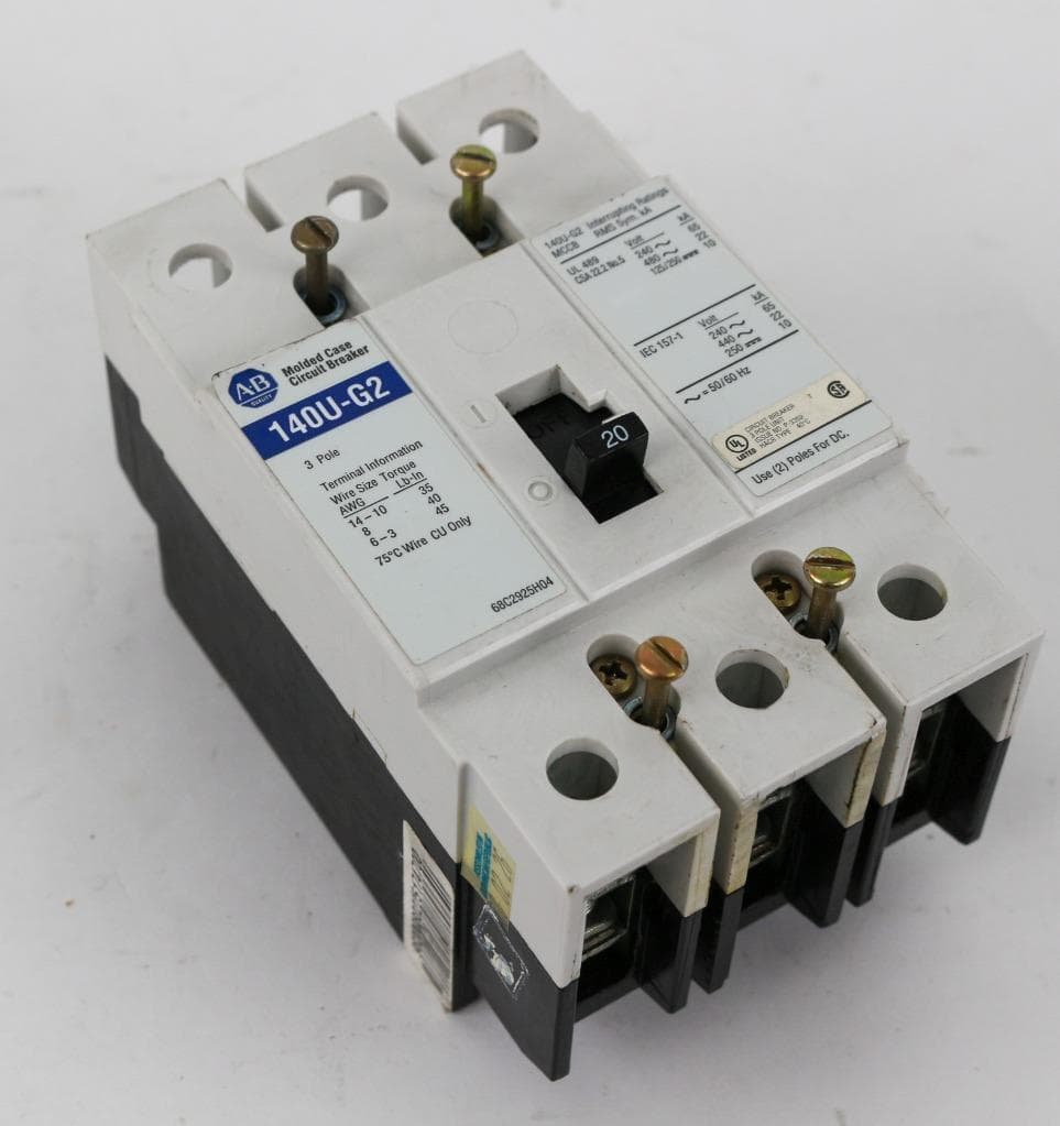 Allen-Bradley 140U-G2 Allen Bradley 20 Amp, 3 Pole, Circuit Breaker