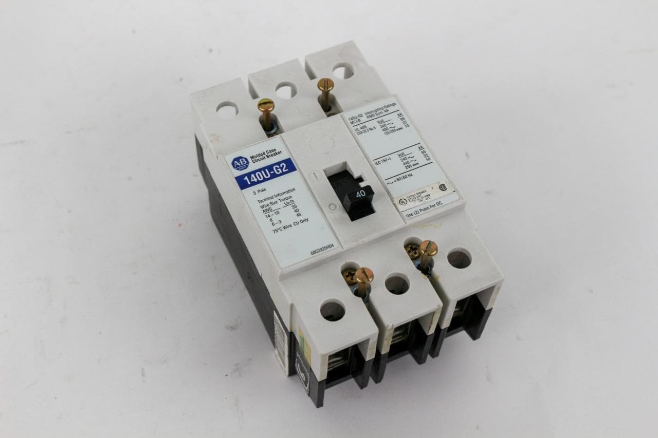 Allen-Bradley 140U-G2 40 Amp, 3 Pole, Circuit Breaker