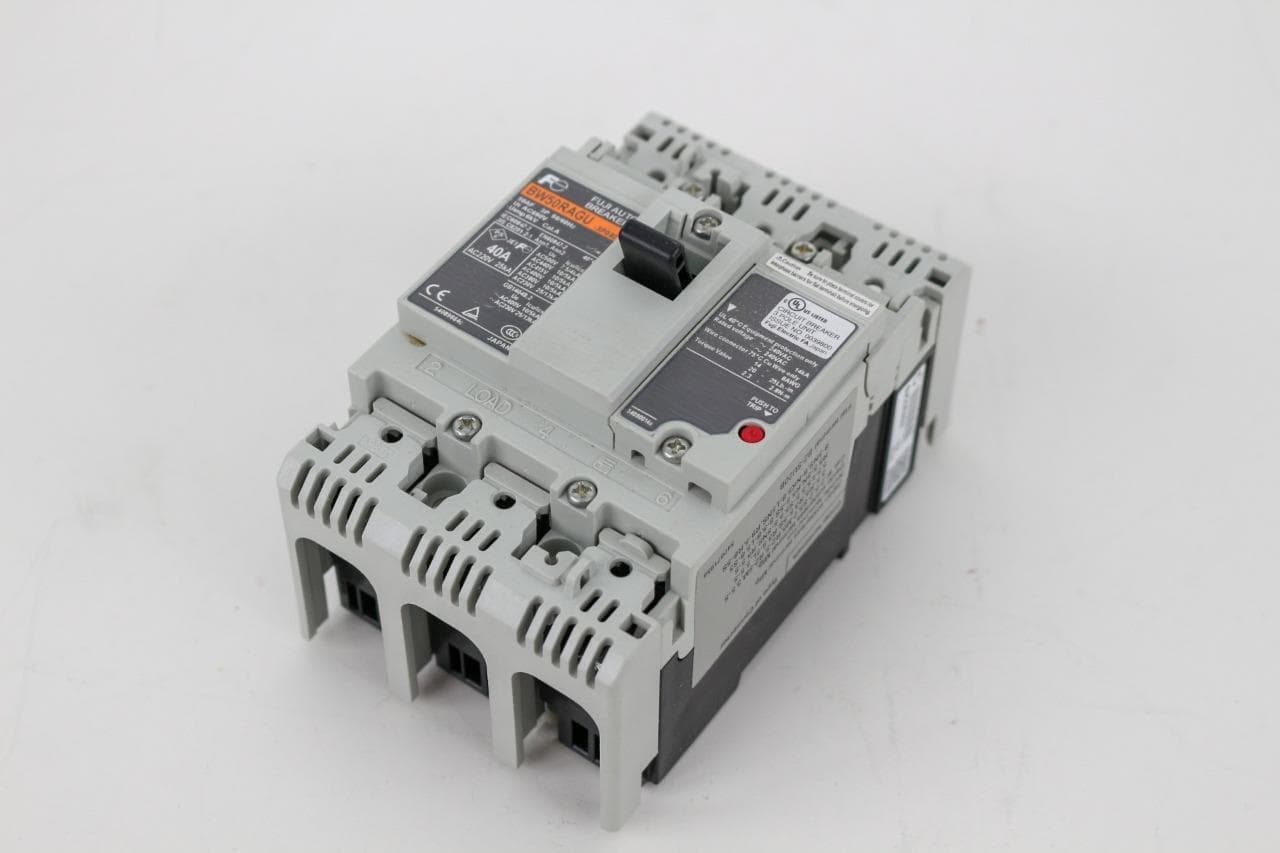 Fuji Electric BW50RAGU-3P040 Circuit Breaker 3P, 40A, 690VAC/250VDC