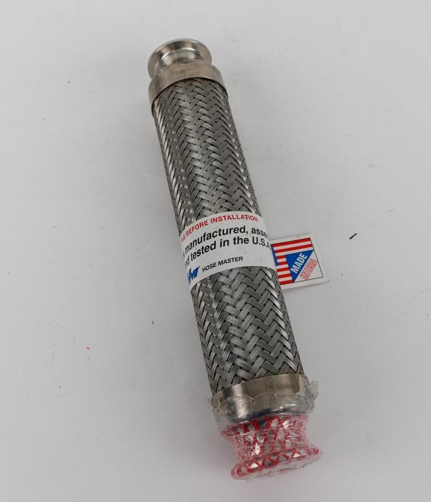 Hose Master CA316SAN 316 SS 2" x 12.25" Masterflex Flexible Metal Hose with 2"