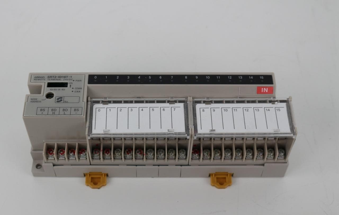 Omron SRT2-ID16T-1 Remote I/O Terminal, 16 Point, PNP, 3-Tier Block, 24 VDC