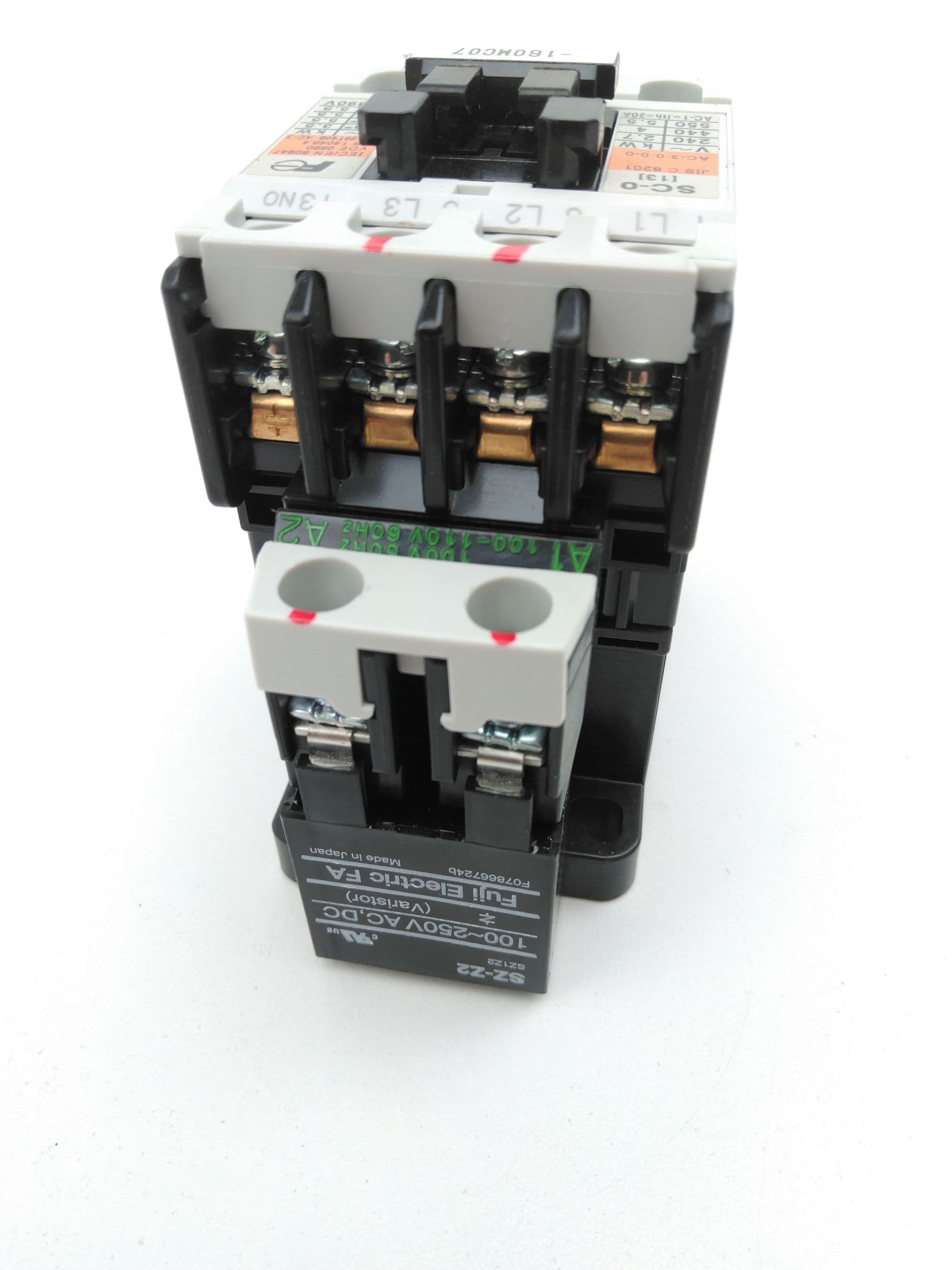 Fuji Electric SC-0(13) SC13AA Cat# 4NC0F0#10 Contactor, 13Amp, 100-110VAC Coil