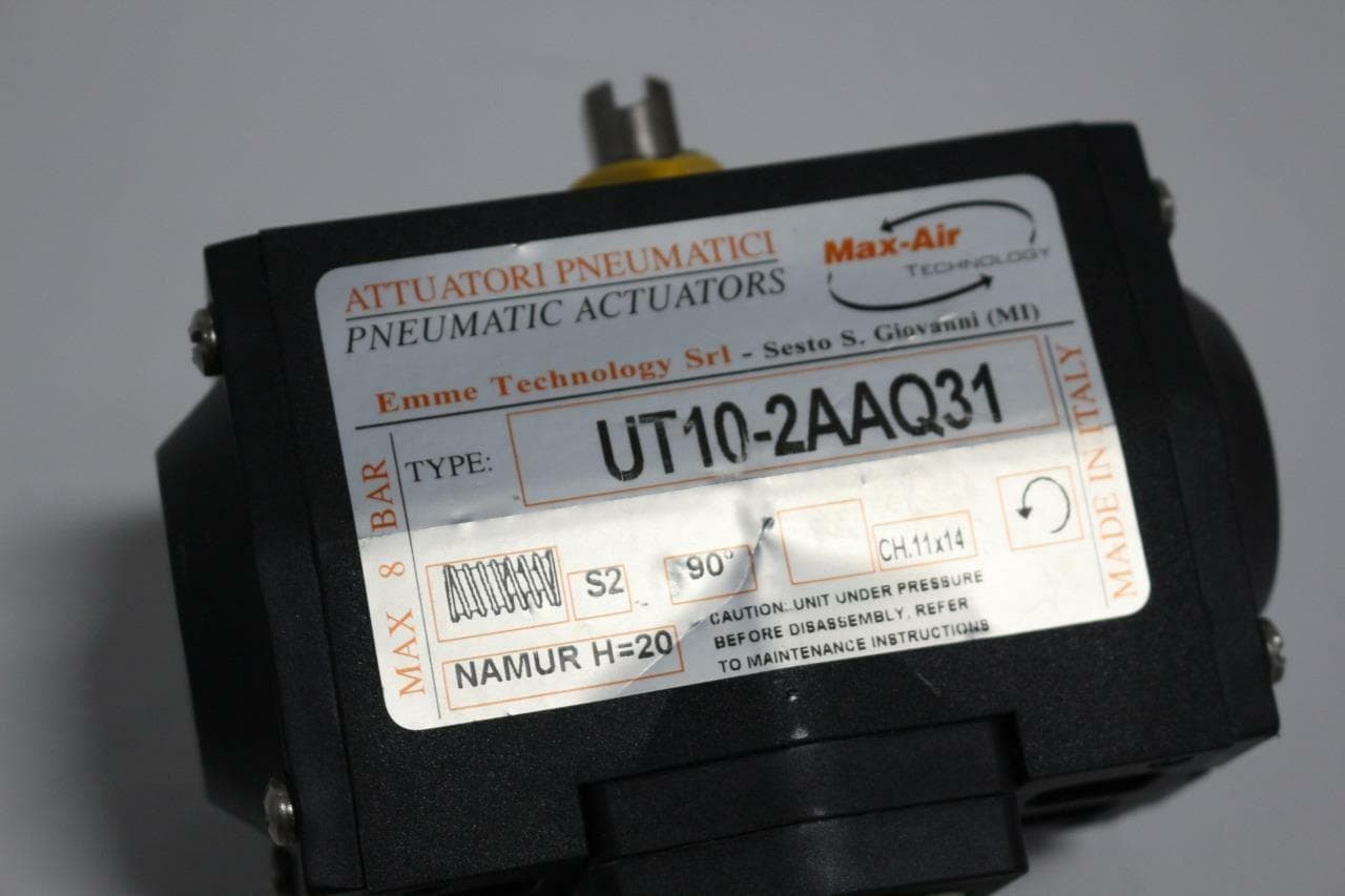 Max-Air FIP UT1-2AAQ31 DN2 U PVC Union Body Ball Valve w/Pneumatic Actuator