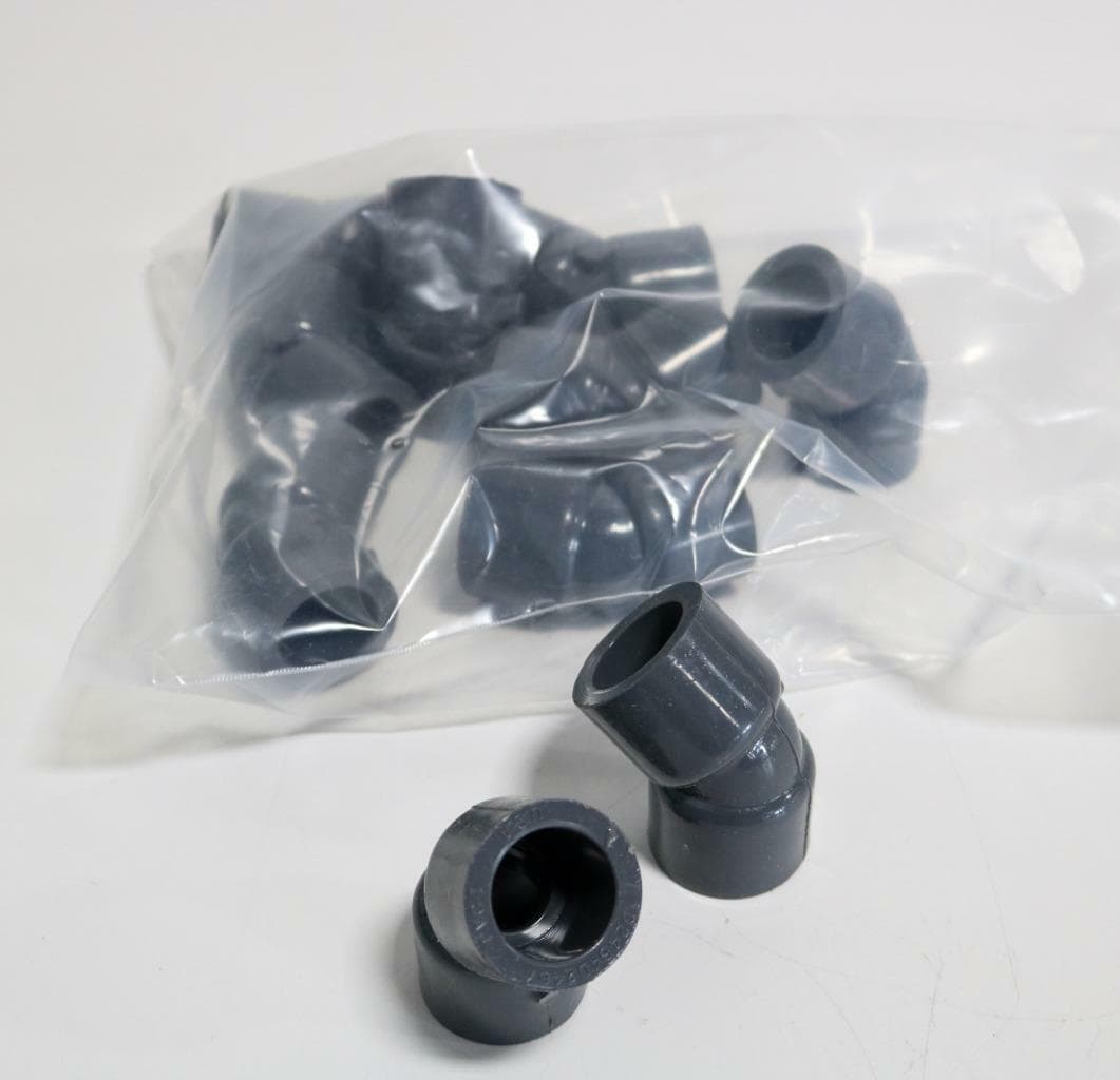 Lasco Schedule 80 PVC 45 Degree Elbow Sockets 3/4" (Lot of 10)