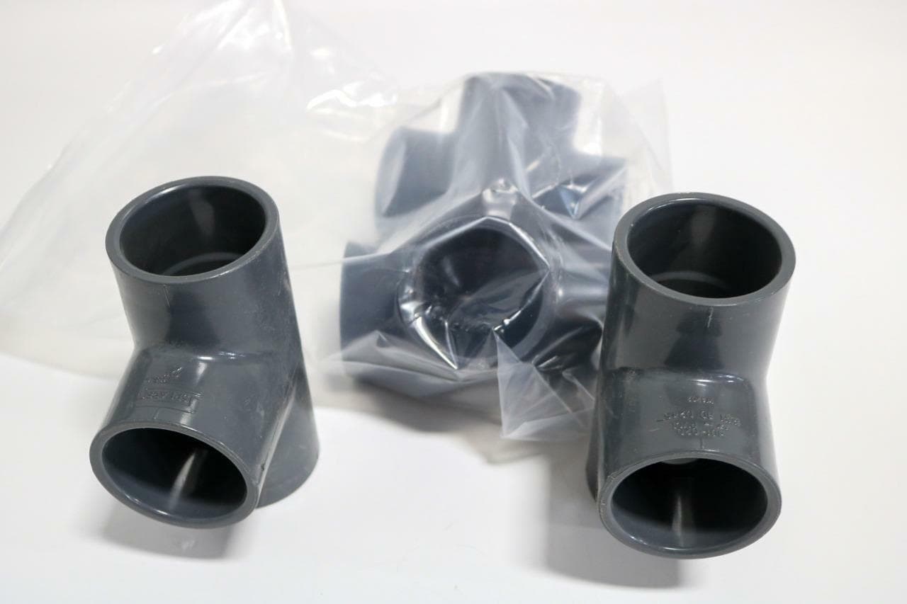 Spears 801-020 2" SCH 80 PVC Tee Socket Lot of 4