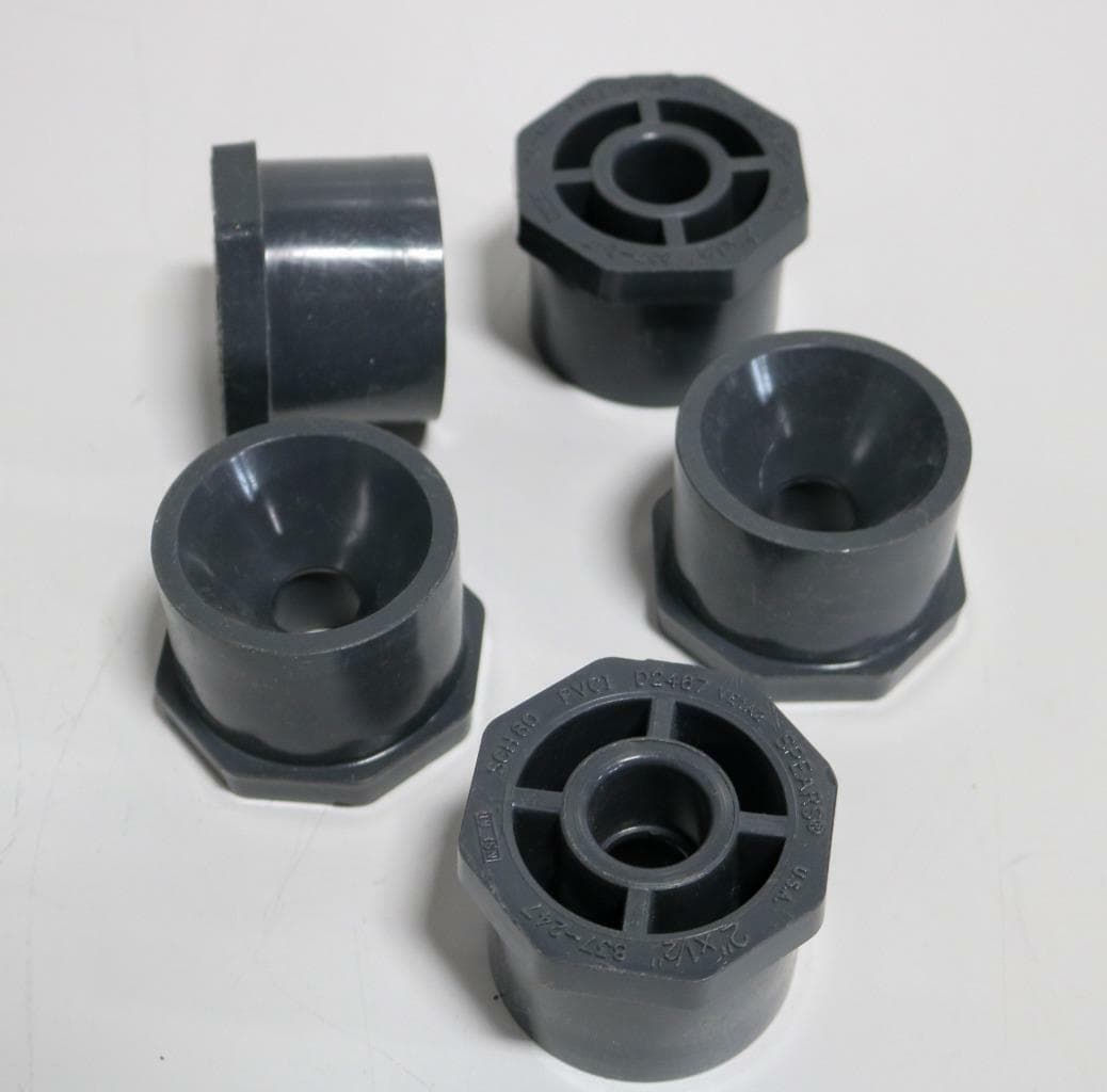 Spears 837-247 2" x 1/2" Sched 80 PVC Reducer Bushing Spigot x Socket