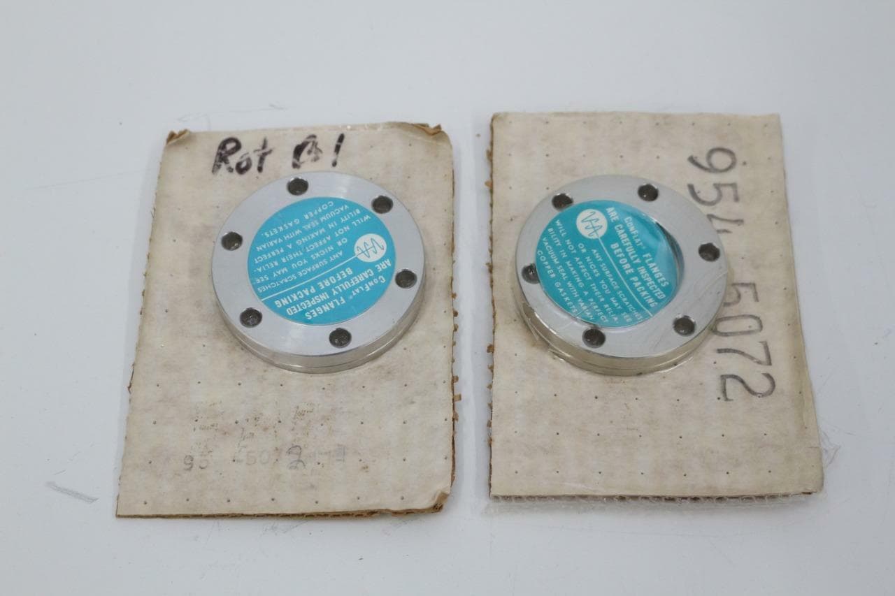 Varian 954-5072 Conflat Rotatable Blanks, 2-3/4" (Lot of 2)