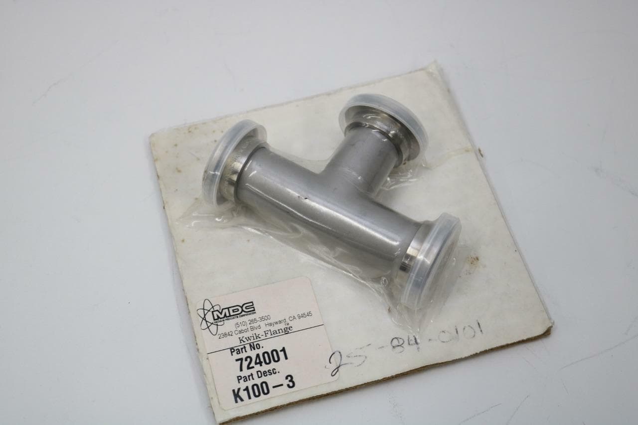 MDC Vacuum Products 724001 Tee, NW25 KF