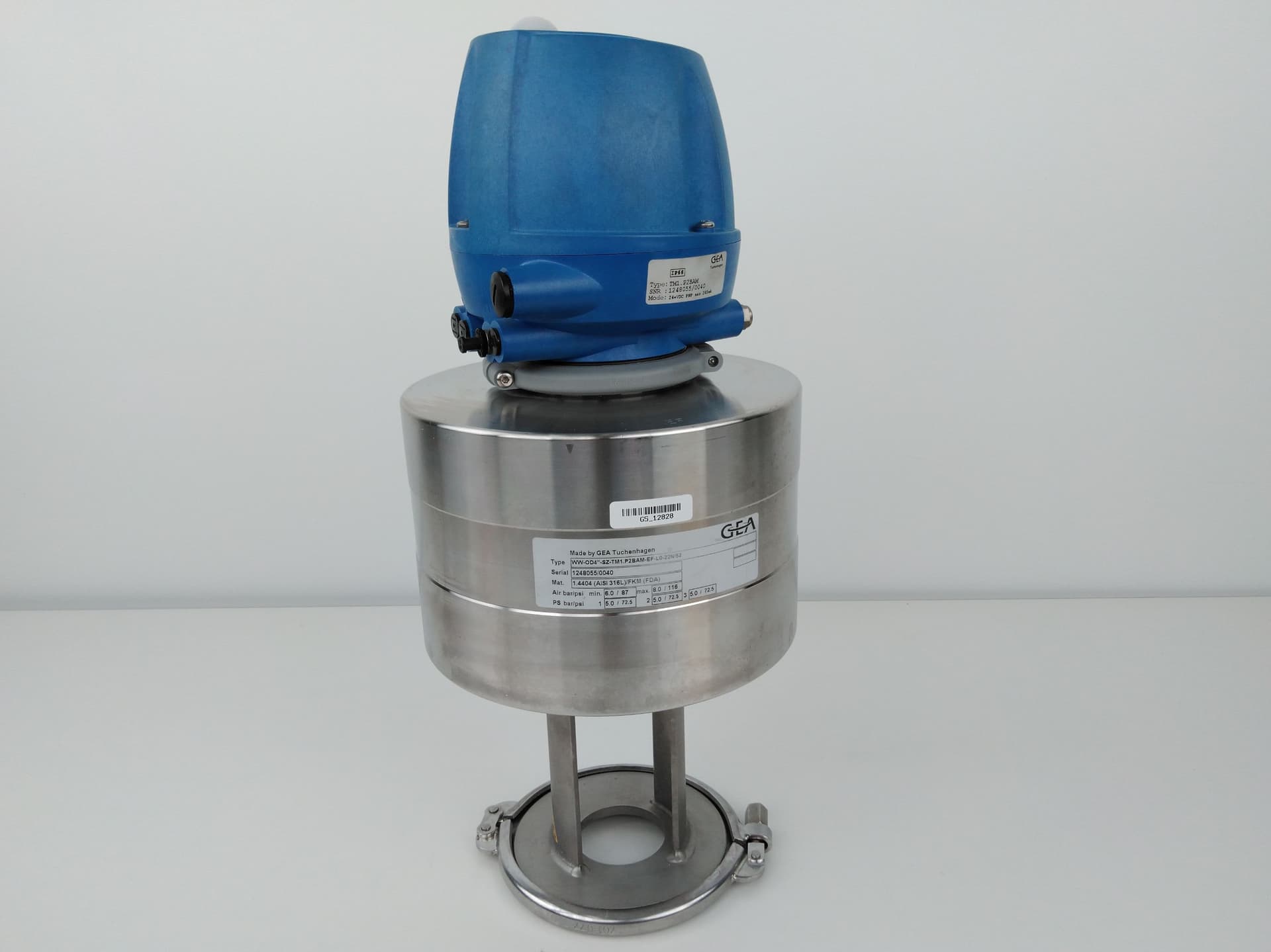 GEA Tuchenhagen TM1.P2BAM-EF Varivent Type P Pneumatic Actuator,