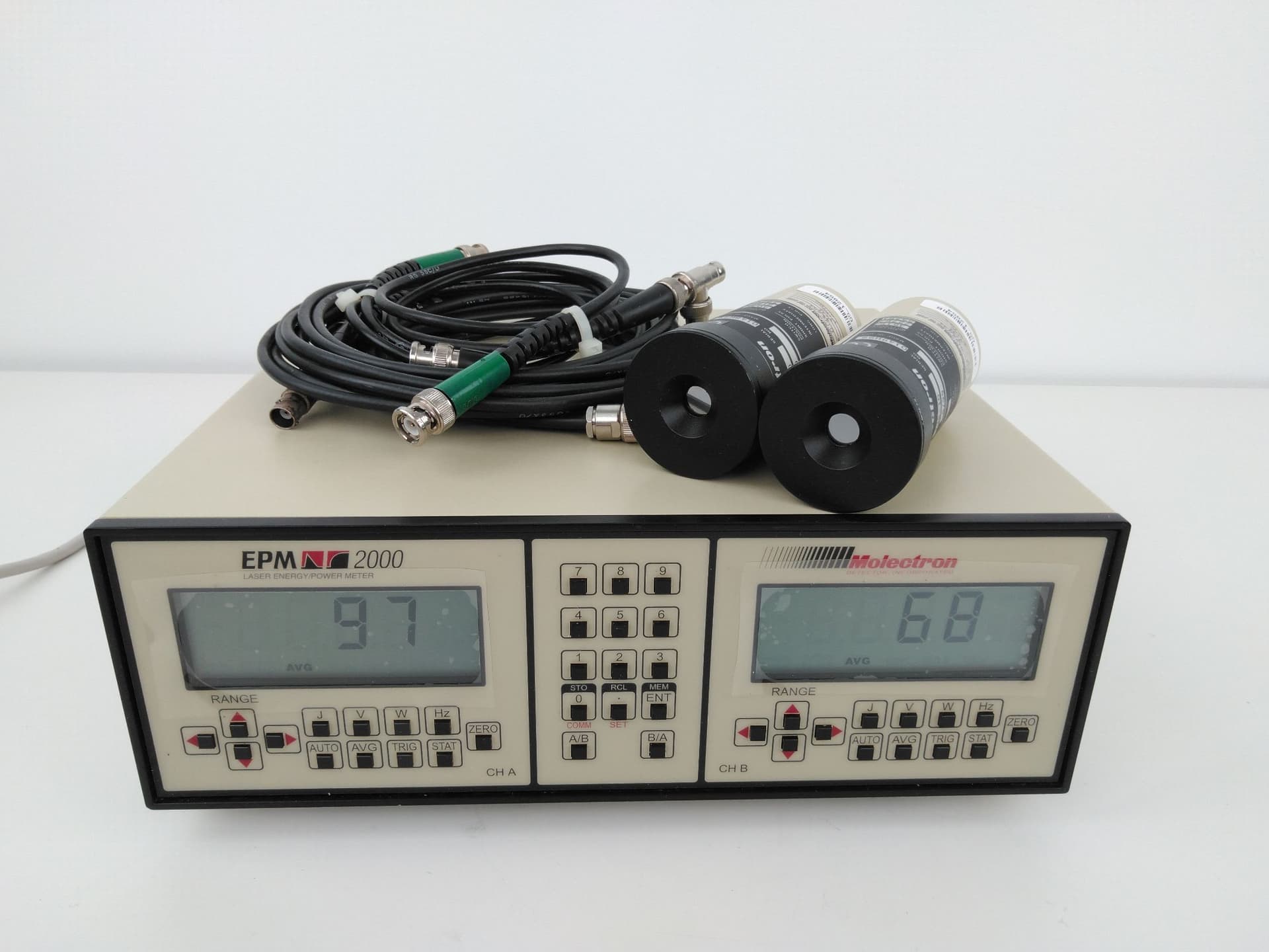 Molectron Detector Inc. EPM 2000, J3S-10 Laser Energy Power Meter & Sensors