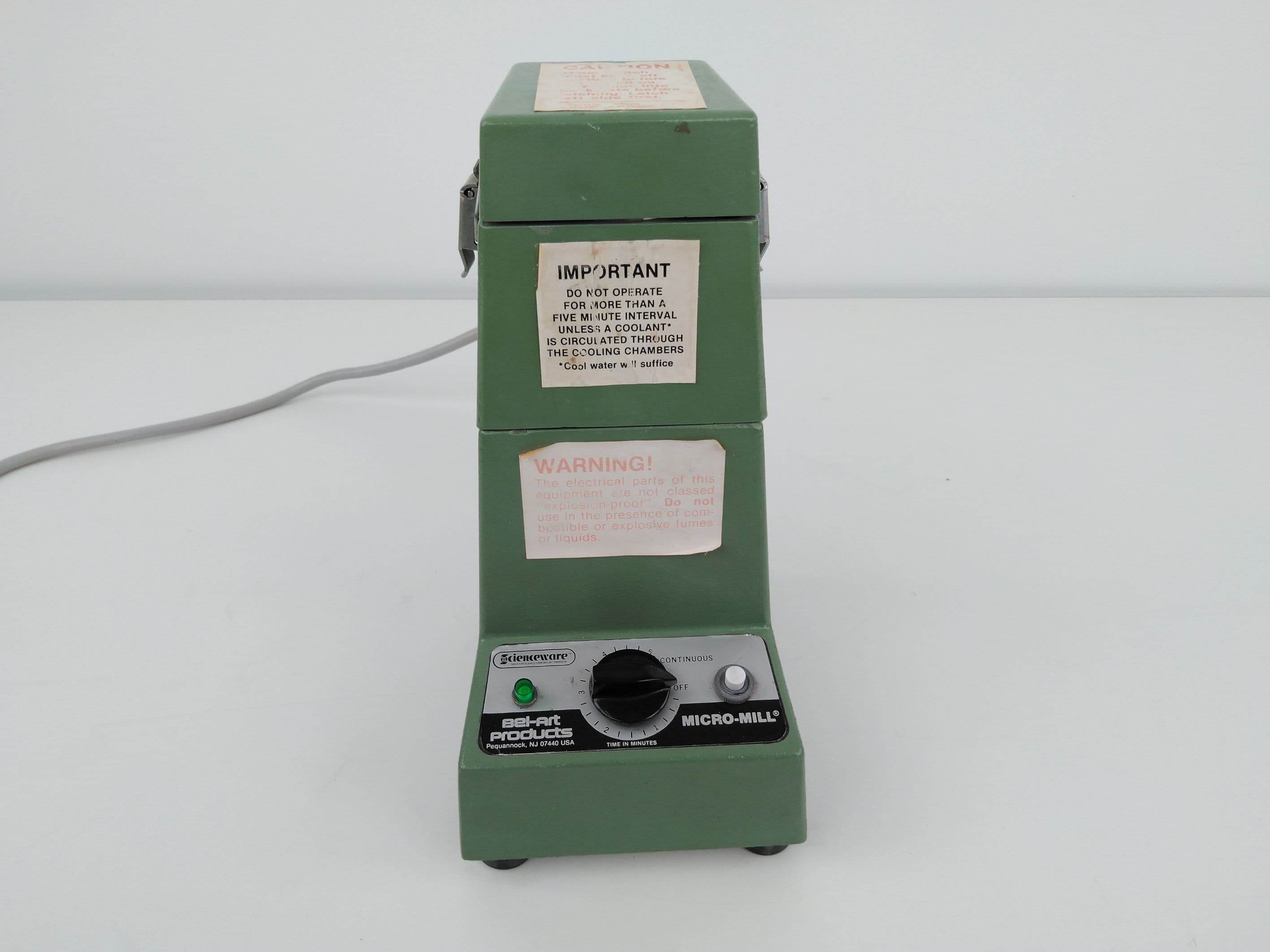 Bel-Art Products H37252-0000 Micro-Mill Grinder w/ Timer