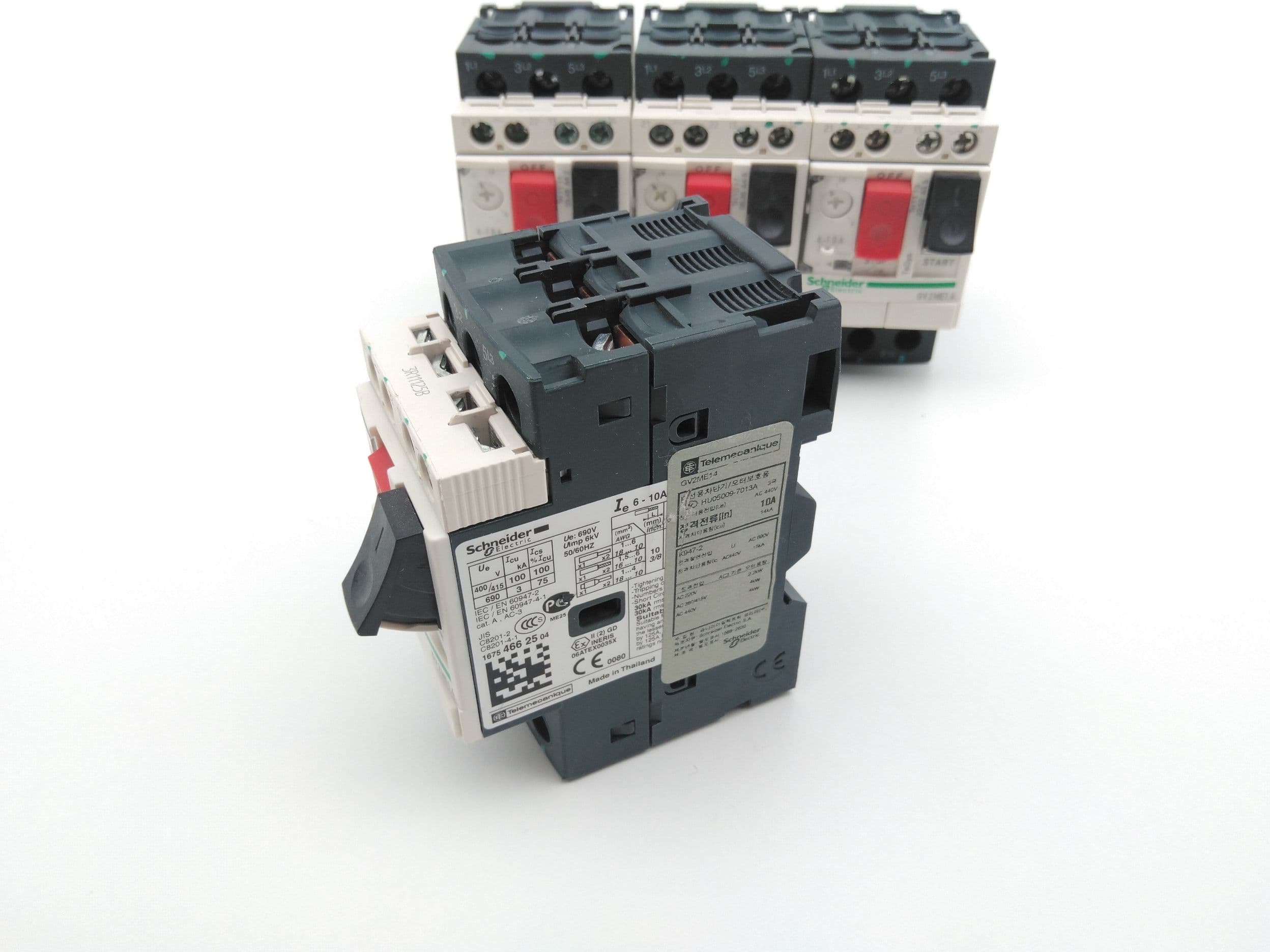 Schneider Electric GV2ME14 Motor Circuit Breakers, 6-10A, 220-440VAC