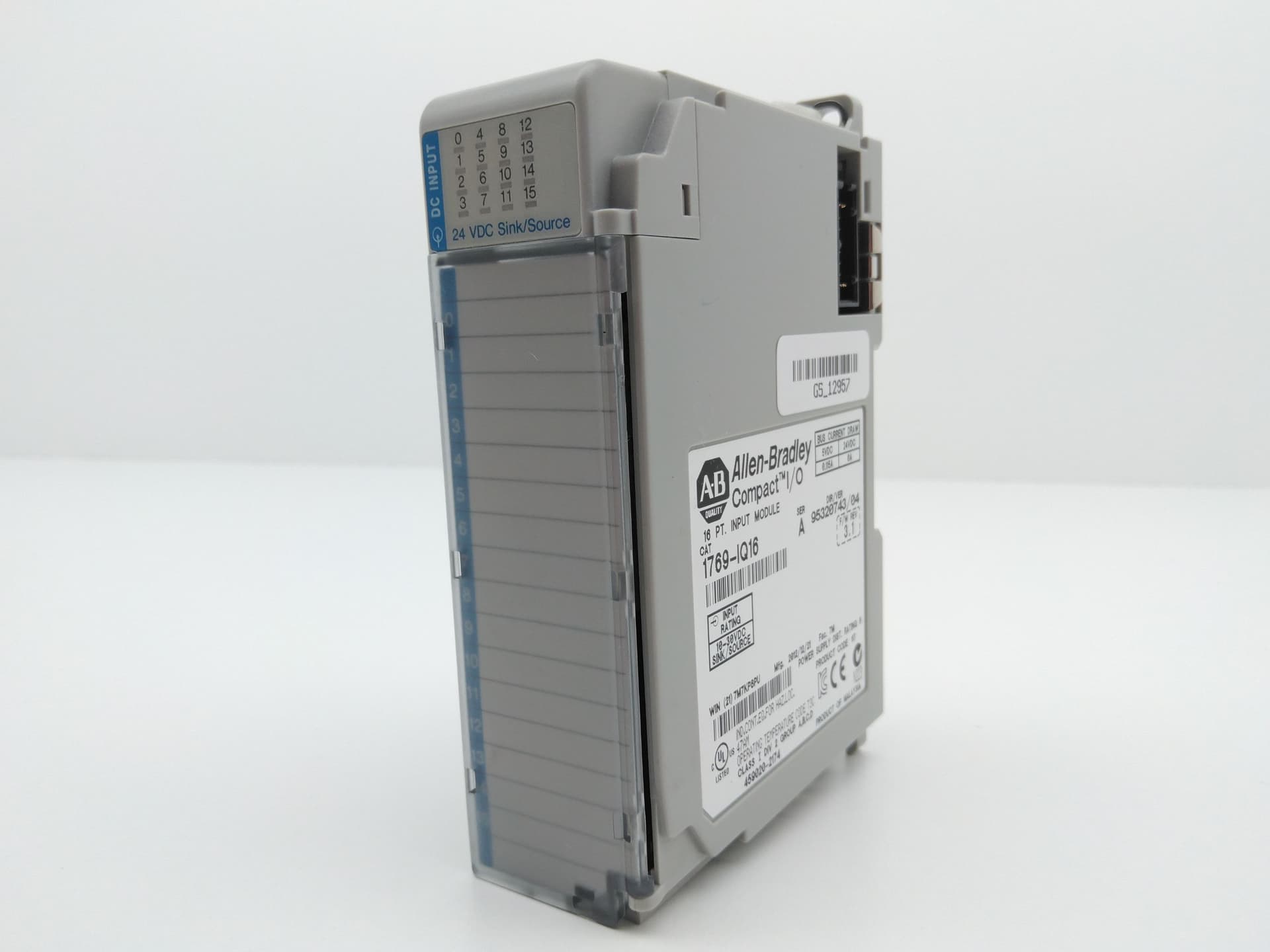 Allen-Bradley 1769-IQ16 Compact I/O Input Module, 16 PT, SER A, F/W Rev 3.1