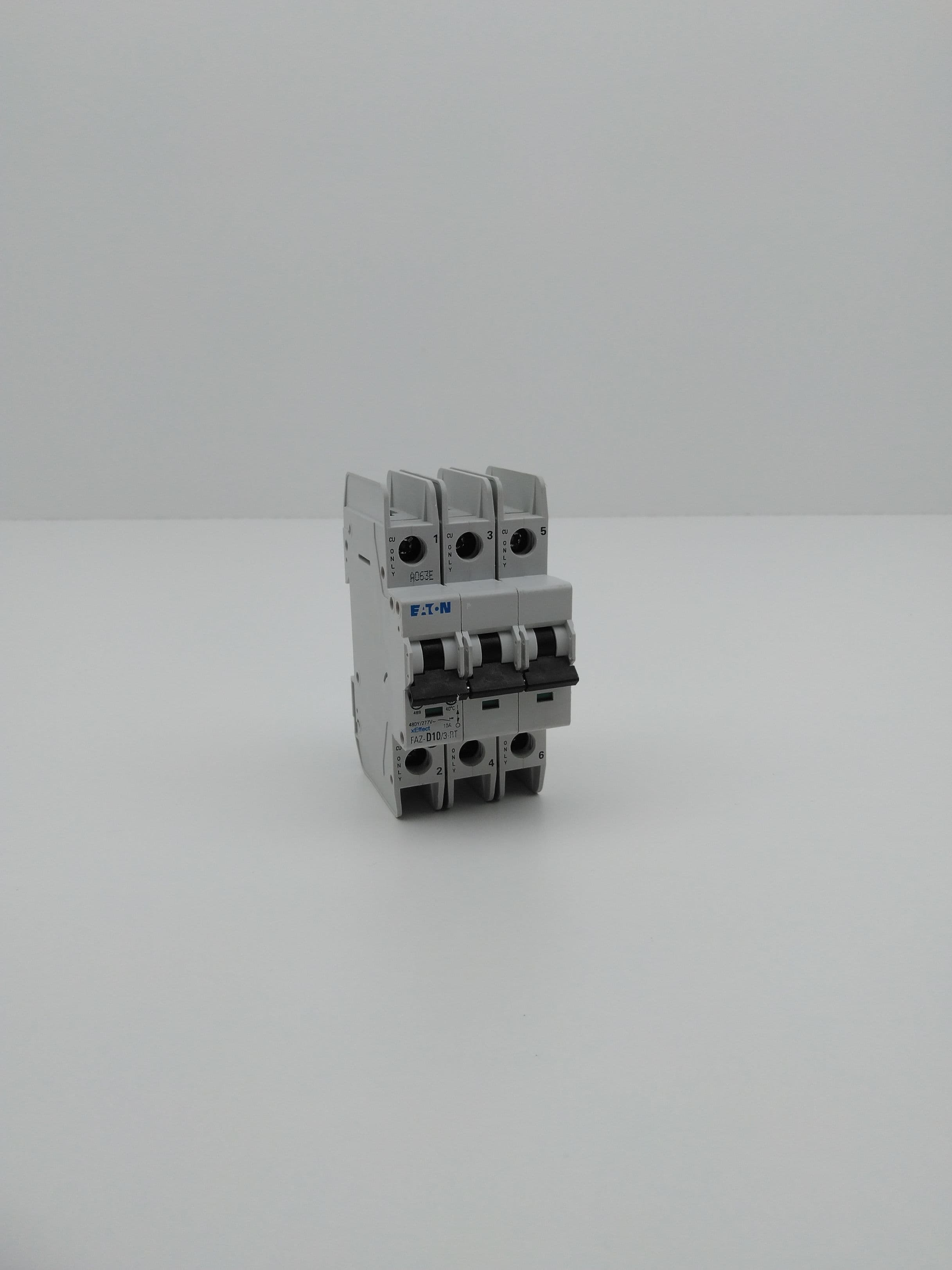 Eaton FAZ-D10/3-RT Circuit Breaker, 3 Pole, 10A