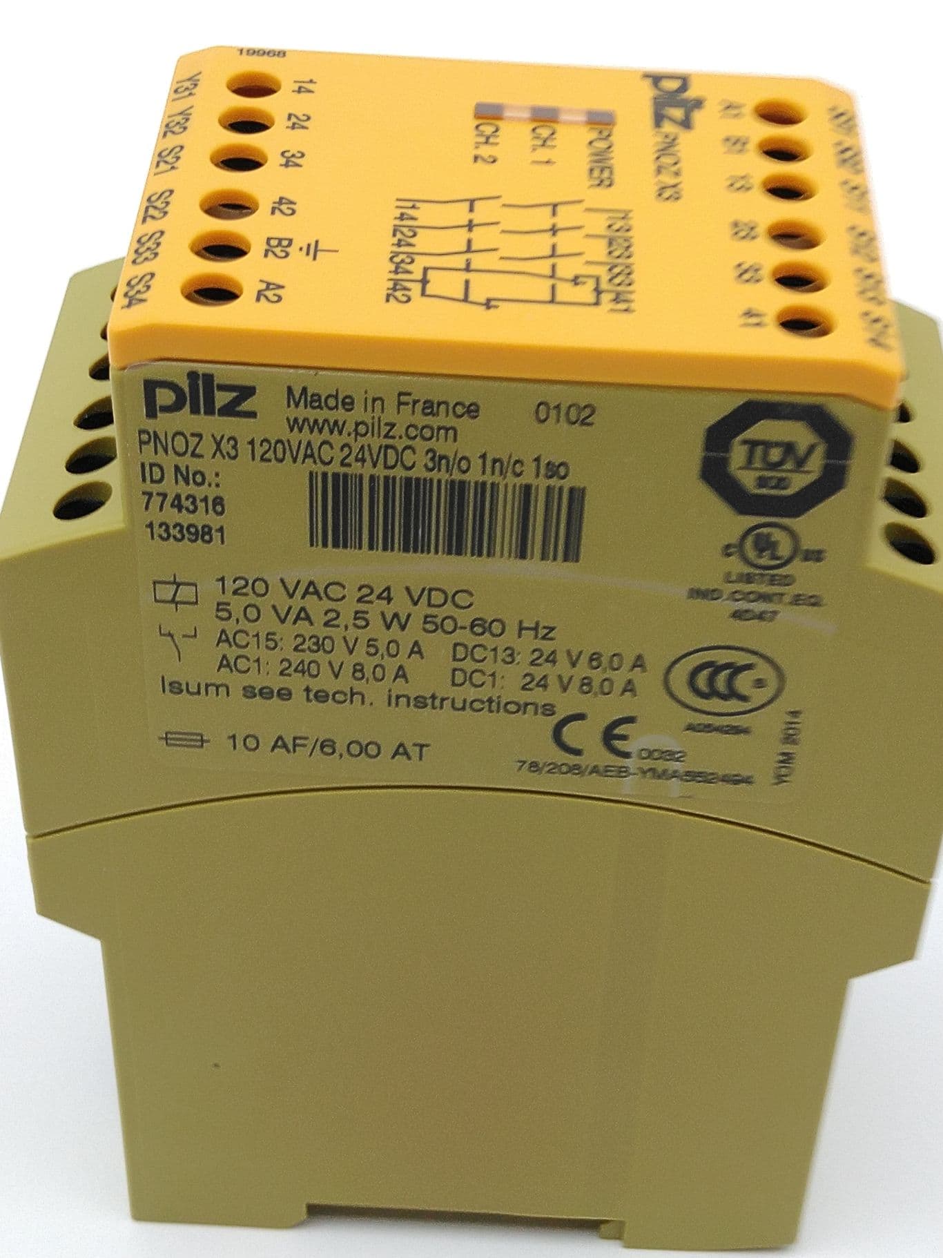 Pilz PNOZ X3, 774316 Safety Relay