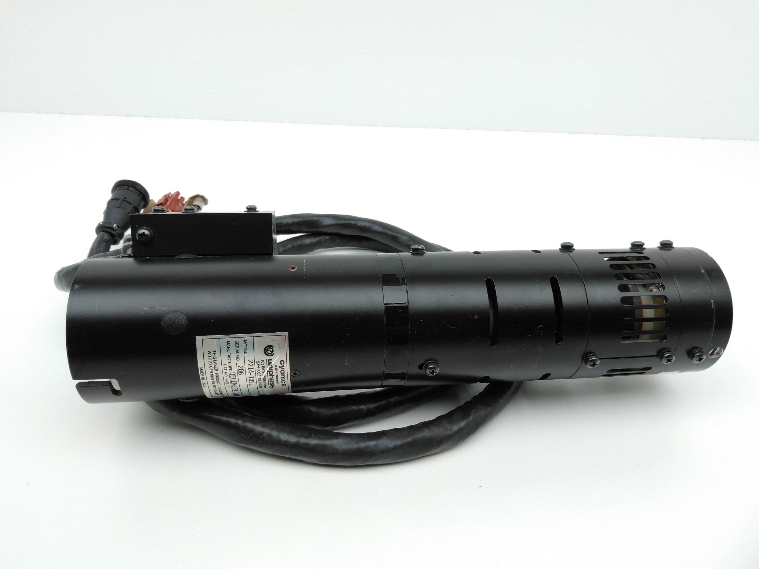Cyonics Uniphase 2214-10SL 488nm, 10 mW, Air-Cooled Laser Head for Ellipsometry