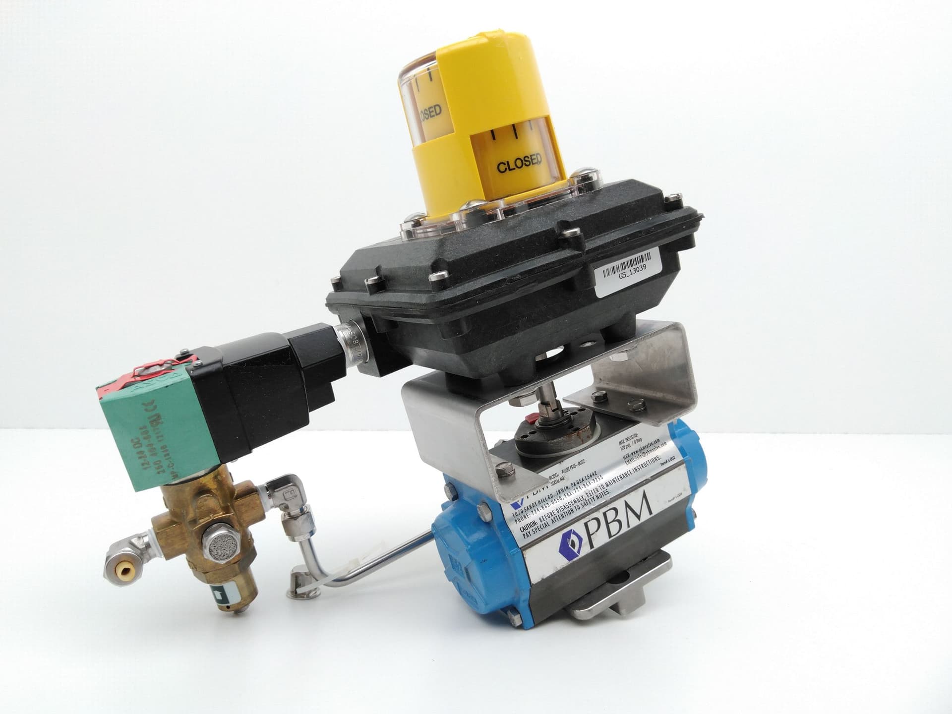 PBM, Westlock, Asco PAVBL453S-0052 Pneumatic Valve actuator Assembly