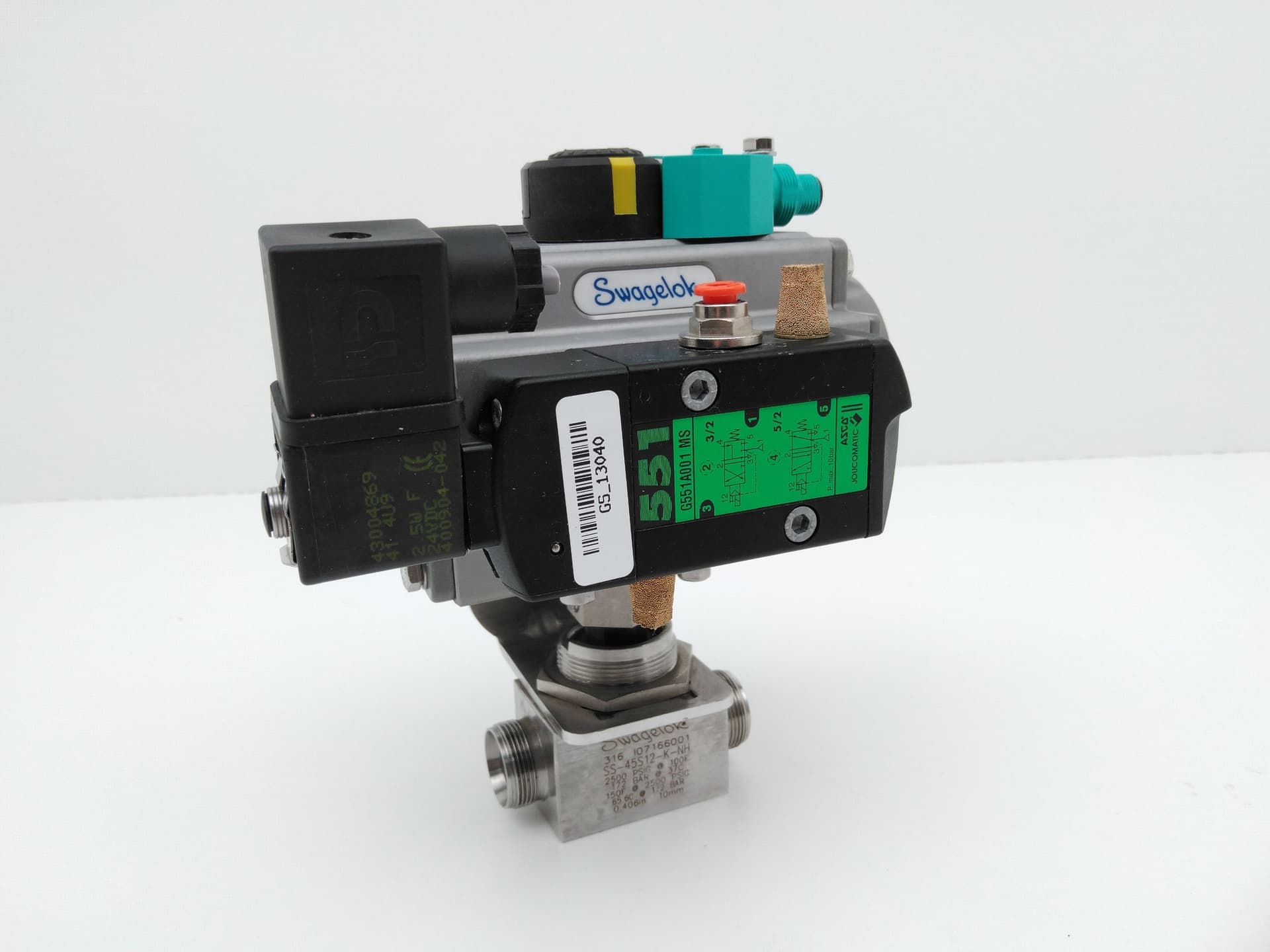 Swagelok SS-45S12-K-H 3/4"SS Pneumatically Actuated Ball Valve Assm