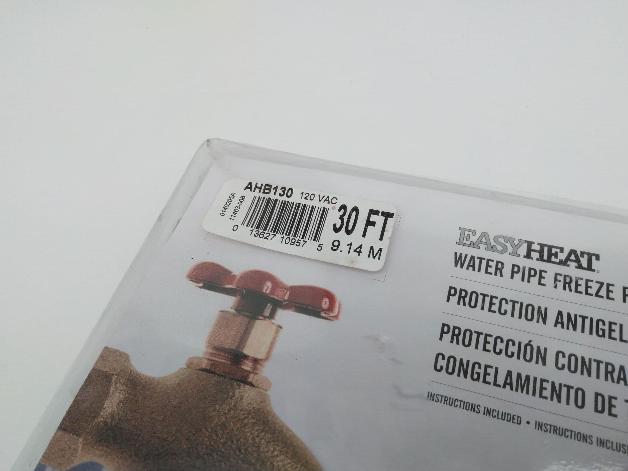 EasyHeat AHB130 30FT Water Pipe Freeze Protection Cable - New