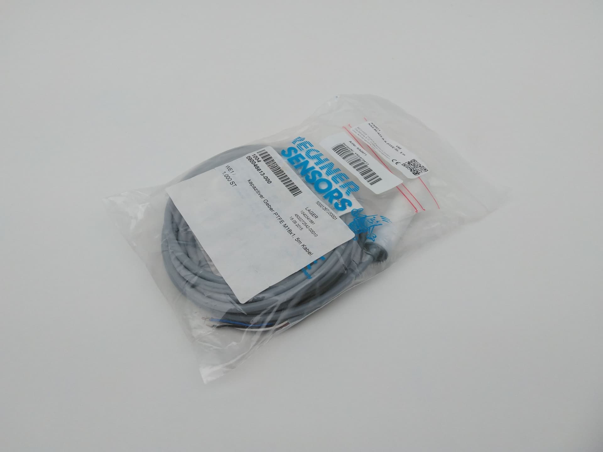 Rechner Sensors KAS-80-A23-A-K-PTFE-NL Capacitive Sensor w/ 5m Cable
