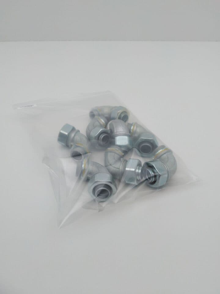 Eaton Crouse-Hinds LT7590 90 Degree Liquidtight Connector, 3/4"