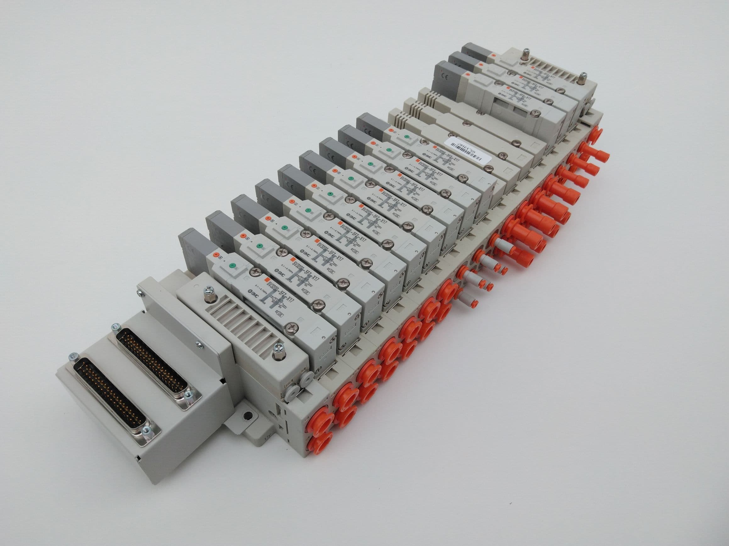 SMC SV3200-5FZ-X17 16 Position Pneumatic Manifold/ Solenoid Assembly