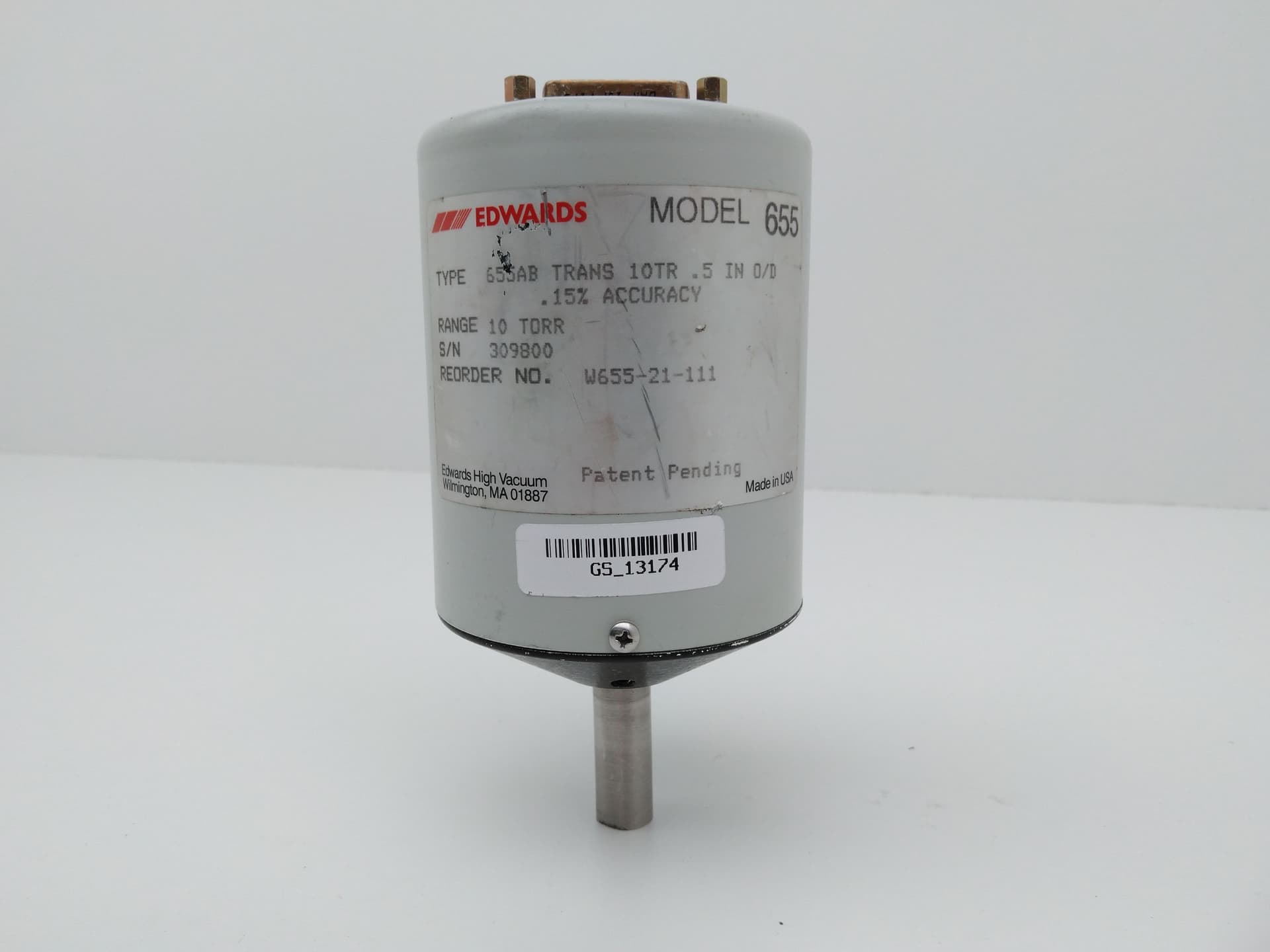 Edwards High Vacuum W655-21-111 10 Torr .15% Accuracy Manometer
