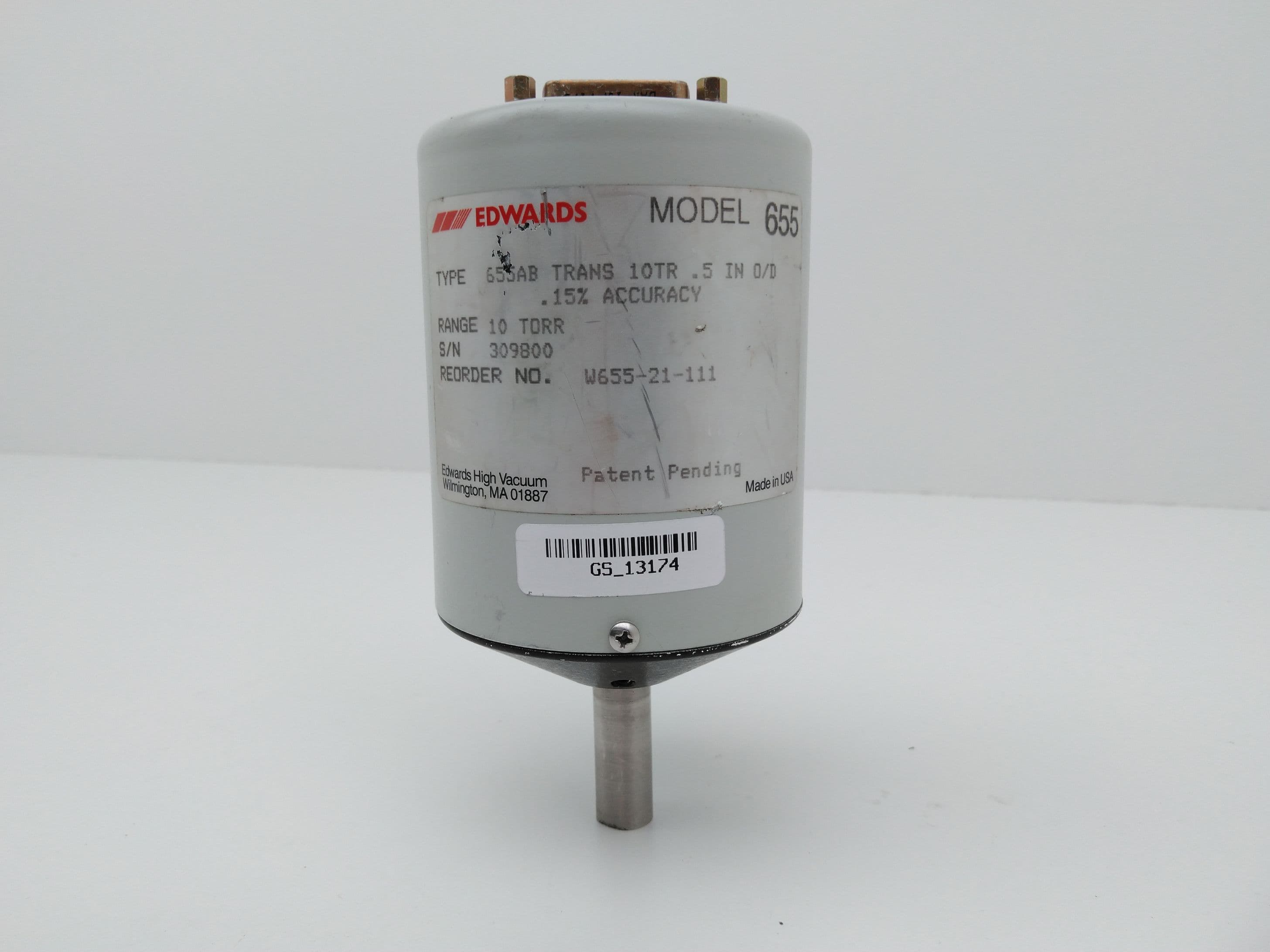 Edwards High Vacuum W655-21-111 10 Torr .15% Accuracy Manometer