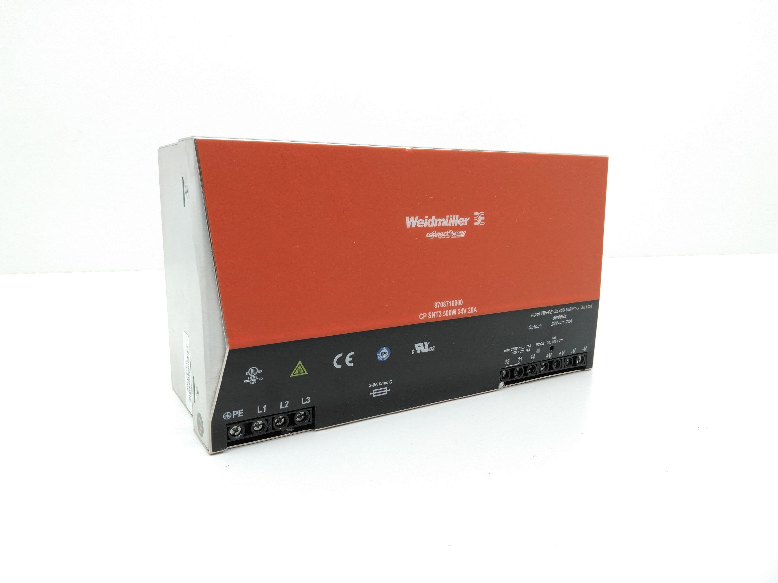 Weidmuller 87087100000, CP SNT3 500W, 20A, 24VDC