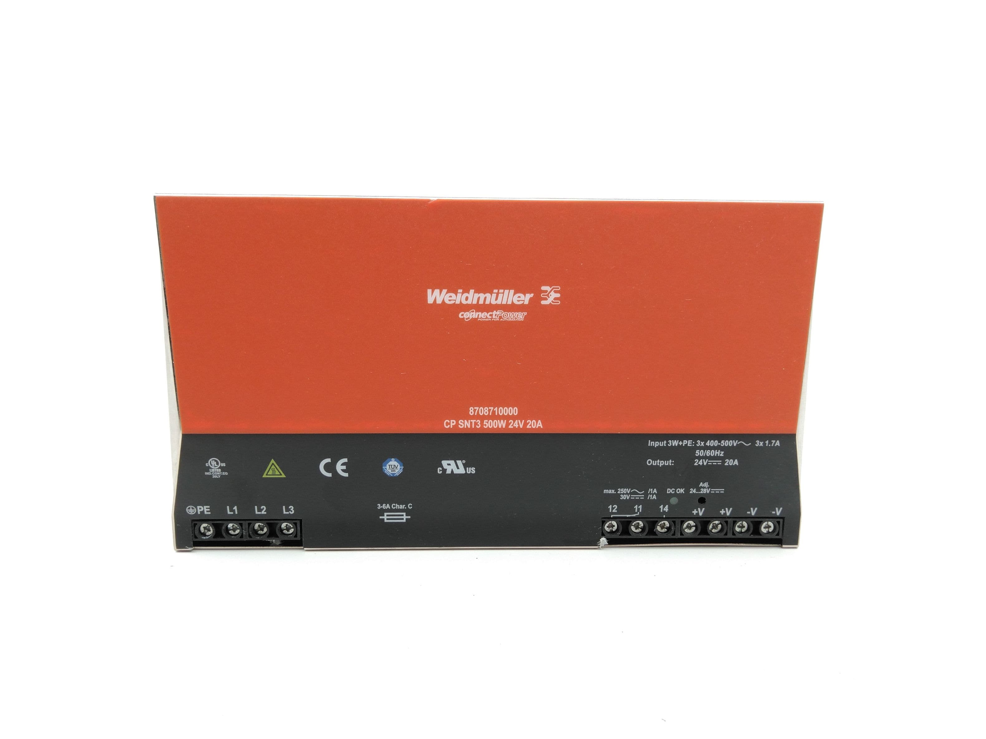 Weidmuller 87087100000, CP SNT3 500W, 20A, 24VDC