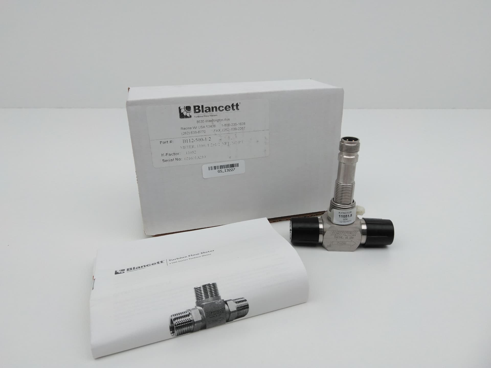 Blancett B112-500-1/2 1100 Series Turbine Flow Meter