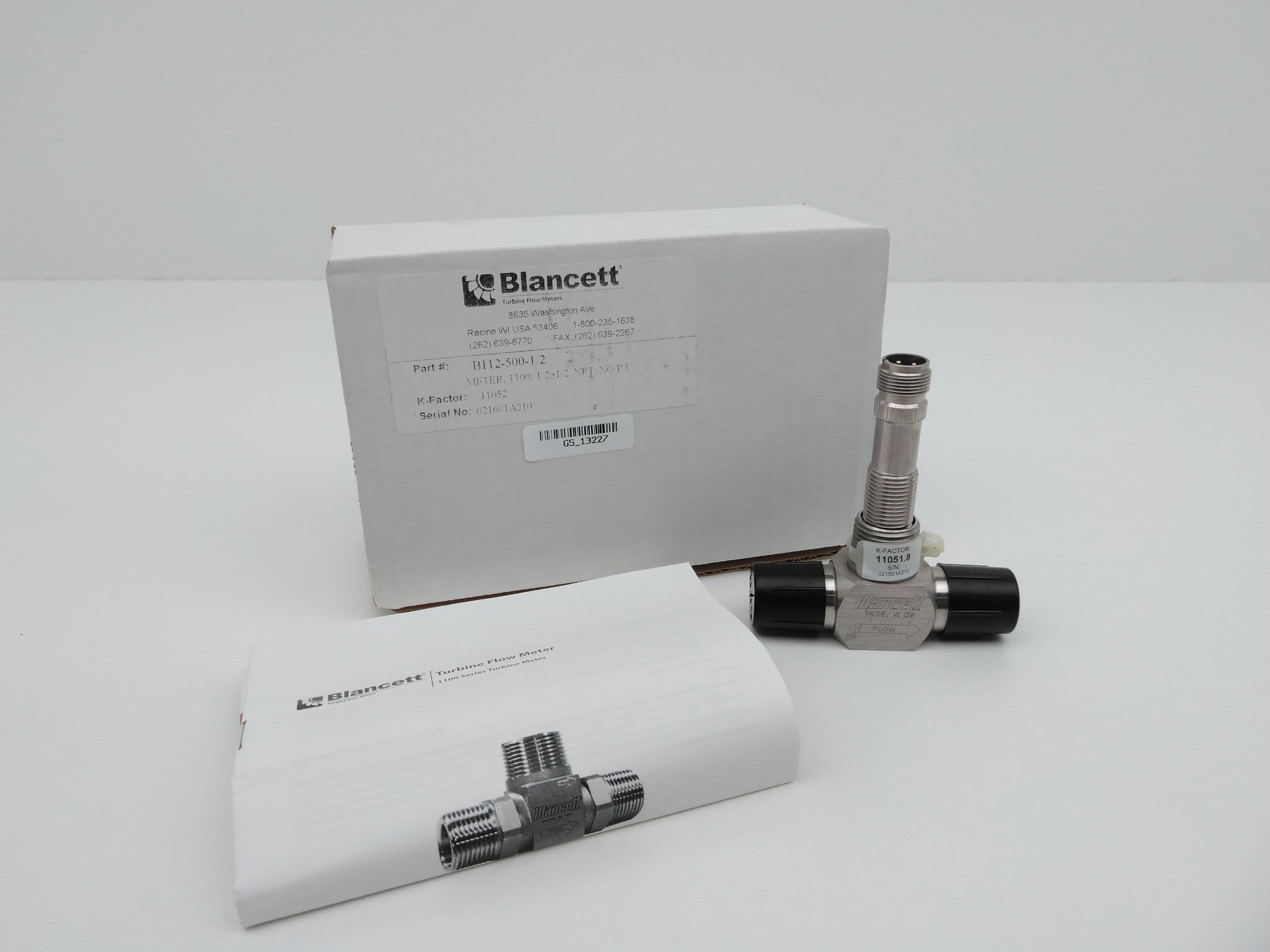 Blancett B112-500-1/2 1100 Series Turbine Flow Meter