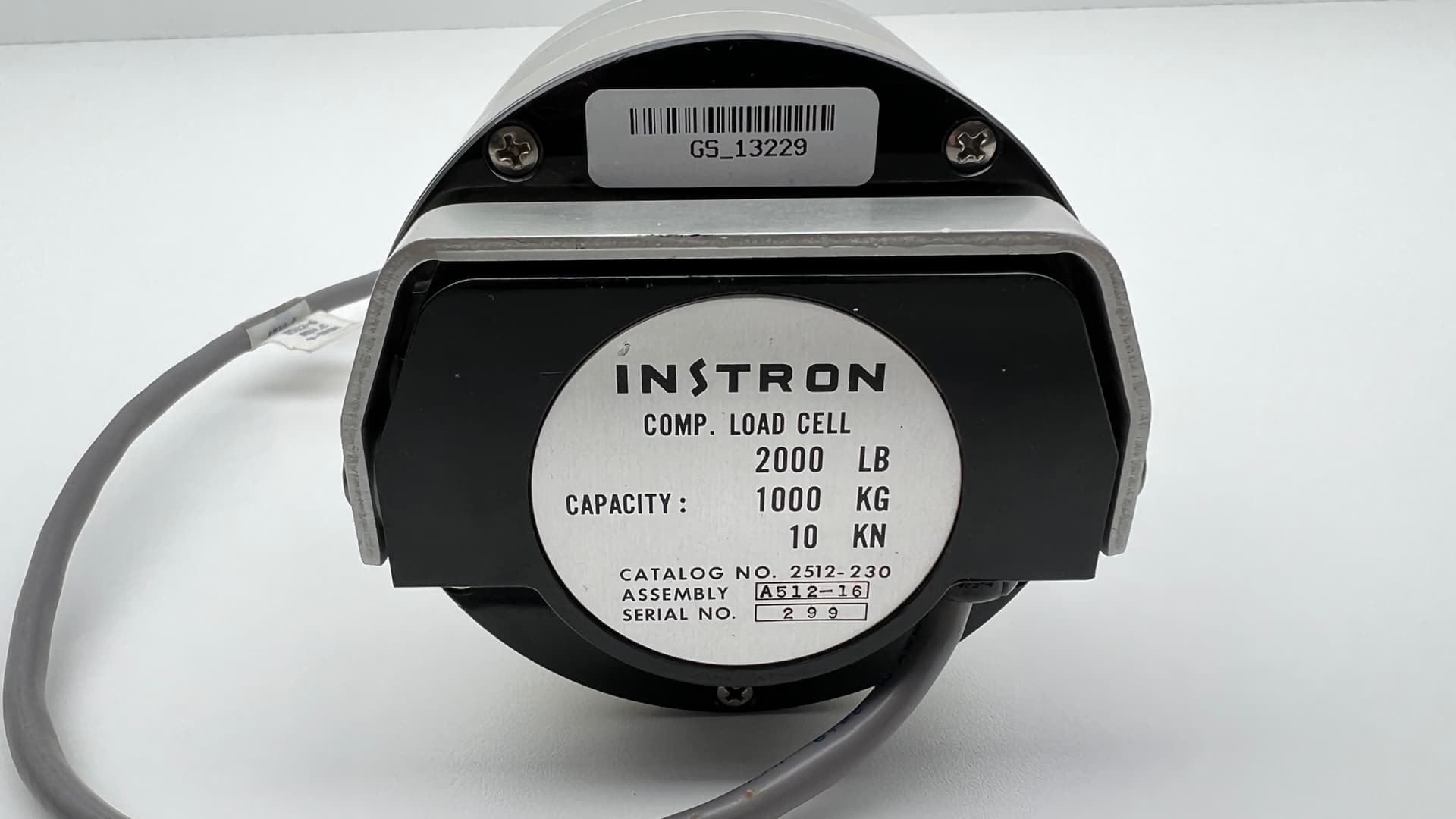 Instron 2512-230 Compression Load Cell 2000lb Capacity