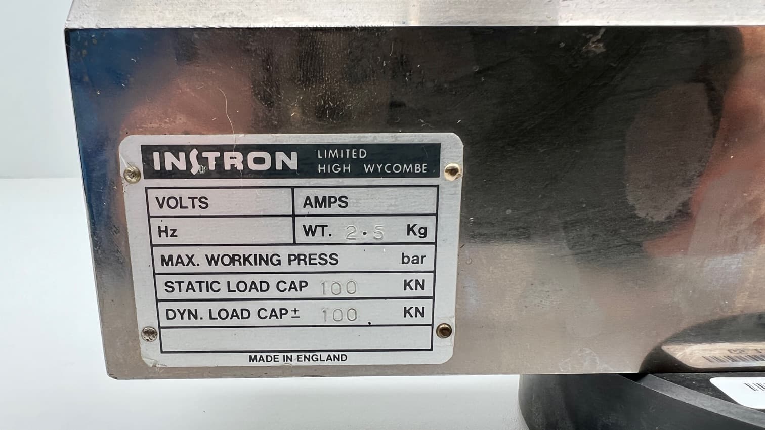 Instron T1122-1029 100 KN Flex Fixture