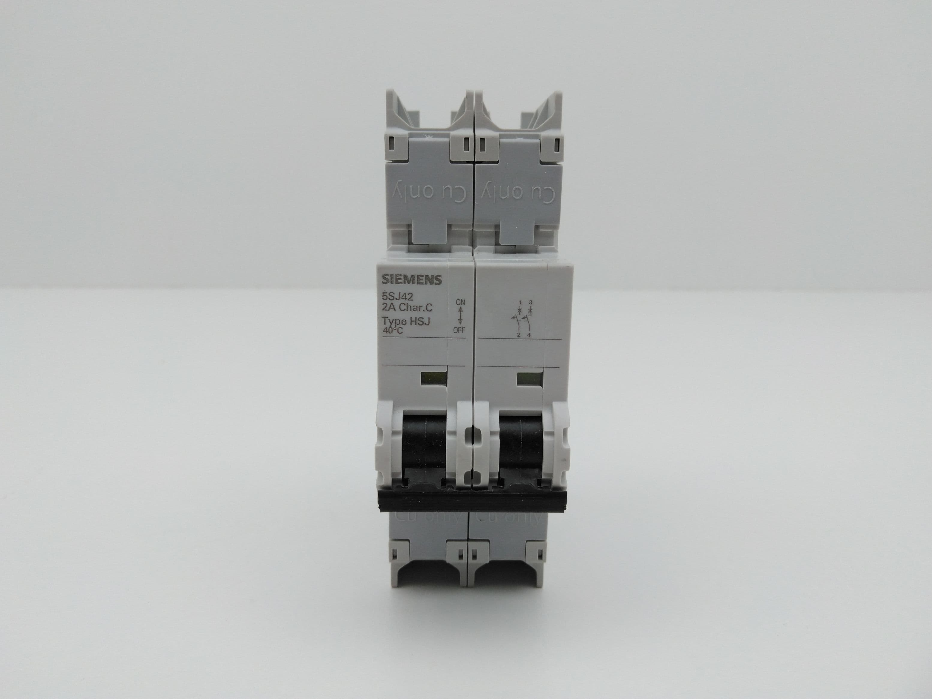 Siemens 5SJ4202-7HG41 Circuit Breaker, 2 Pole, 2 Amp, 240VAC