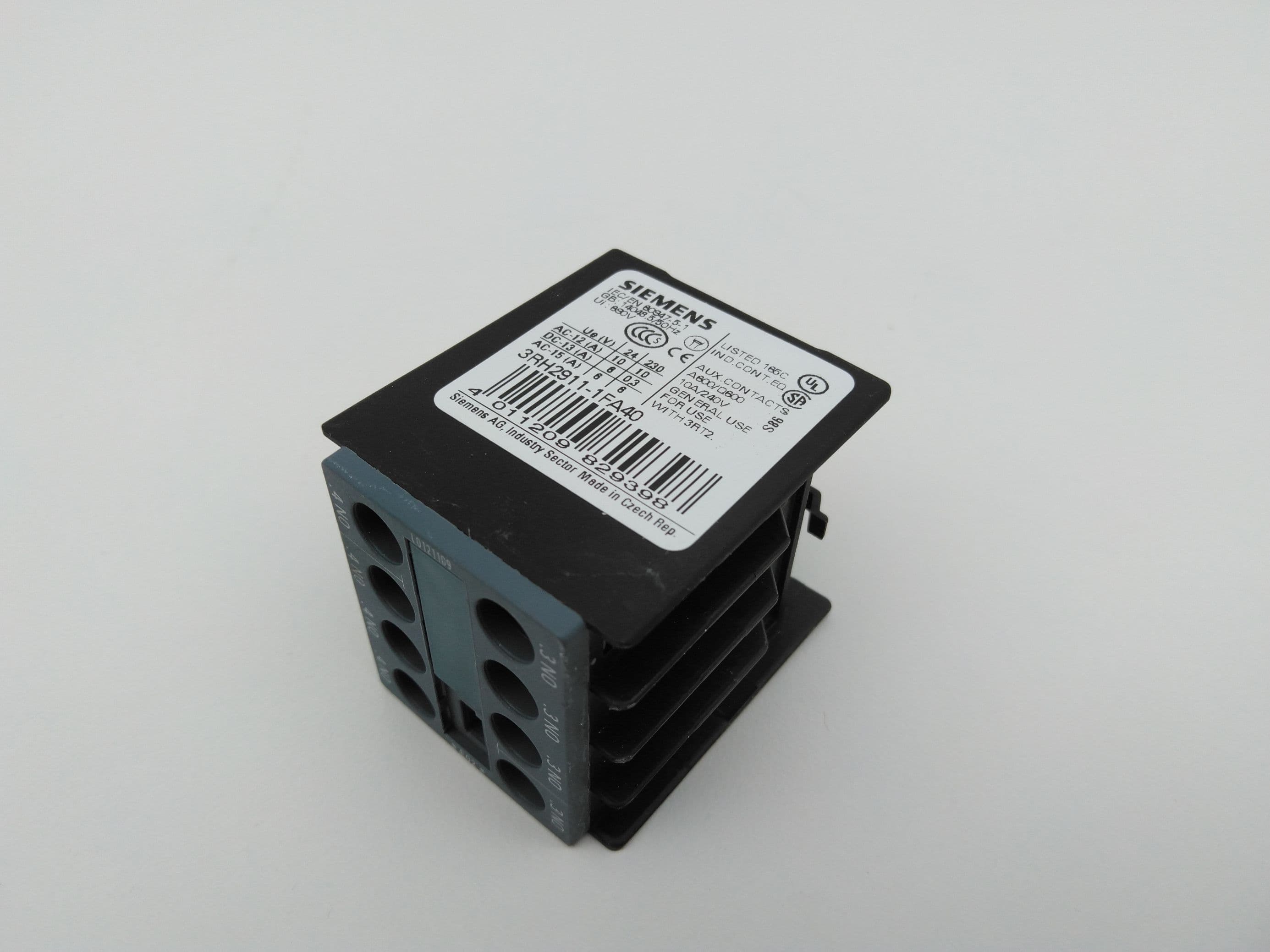 Siemens 3RH2911-1FA40 Auxiliary Control Switch Block