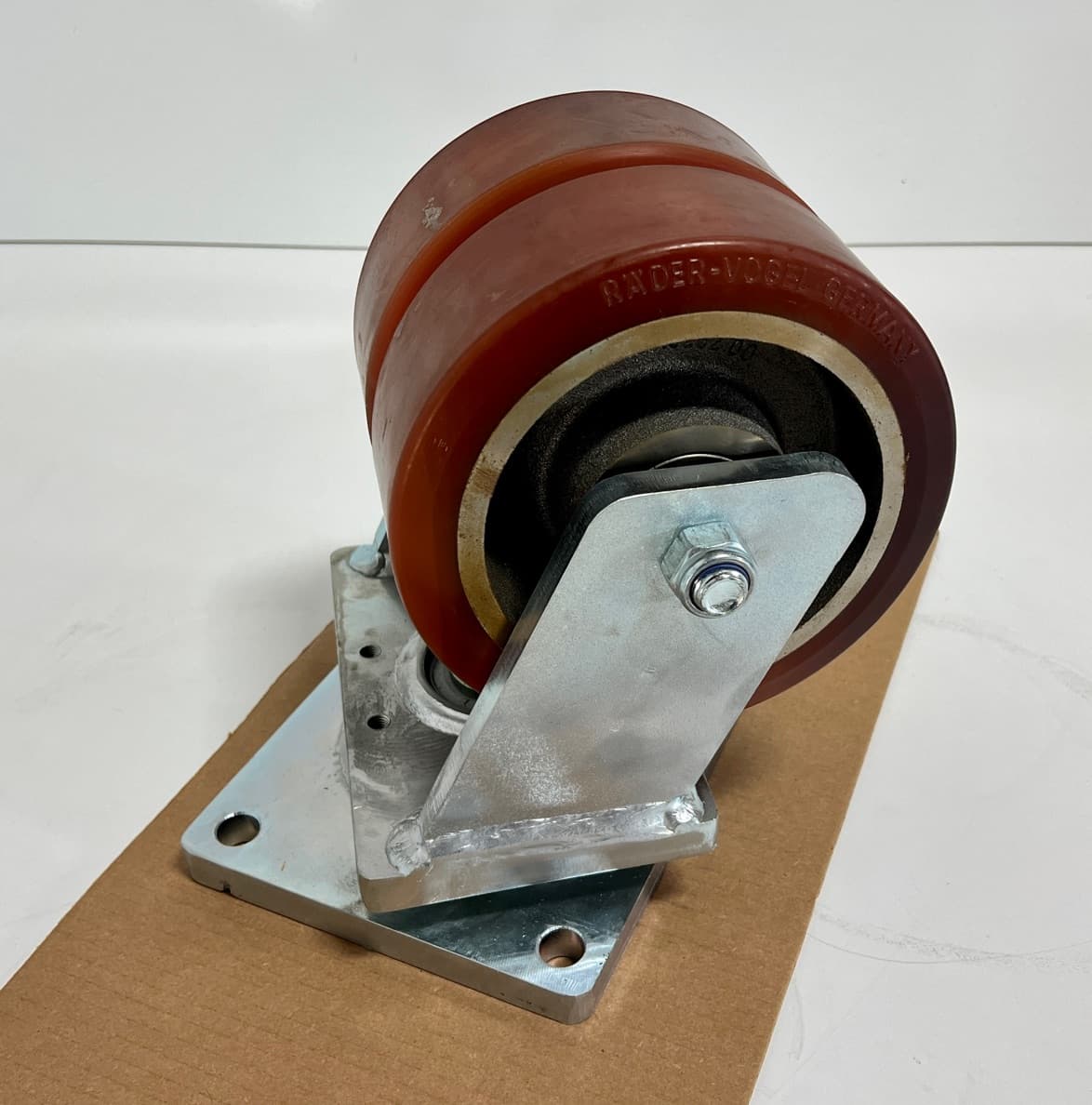 Rader Vogel Heavy Duty Twin Wheel Swivel Caster 220mm Diameter X 330mm High