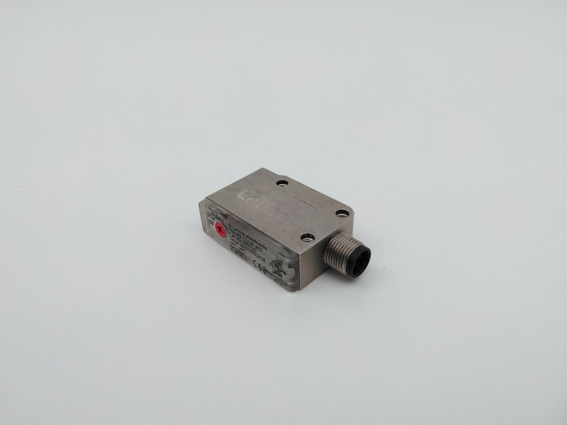 Leuze Electronic PRK18B.T2/4P-M12 Photoelectric, Retroreflective Sensor
